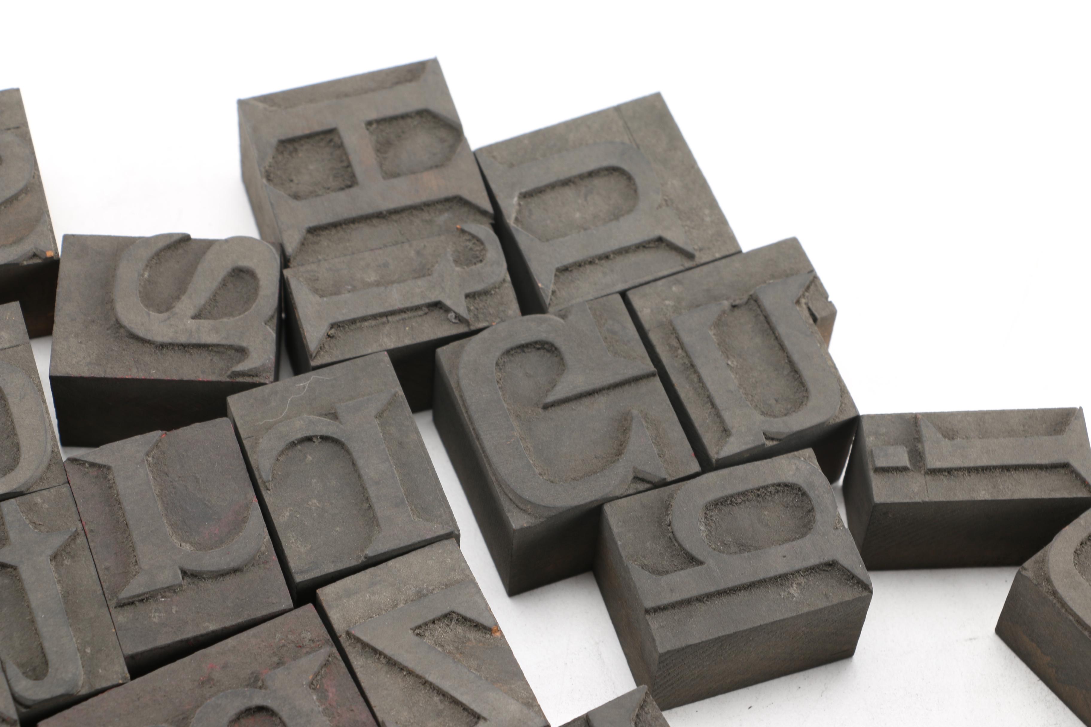 Letterpress Printing Blocks