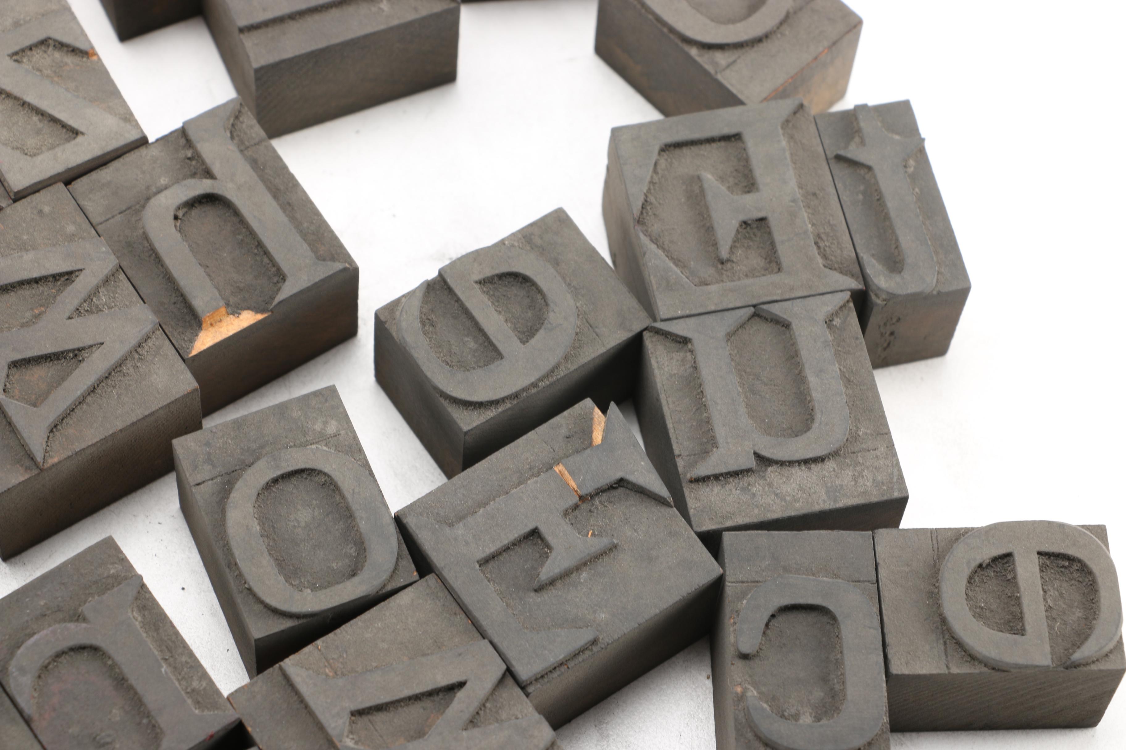 Letterpress Printing Blocks