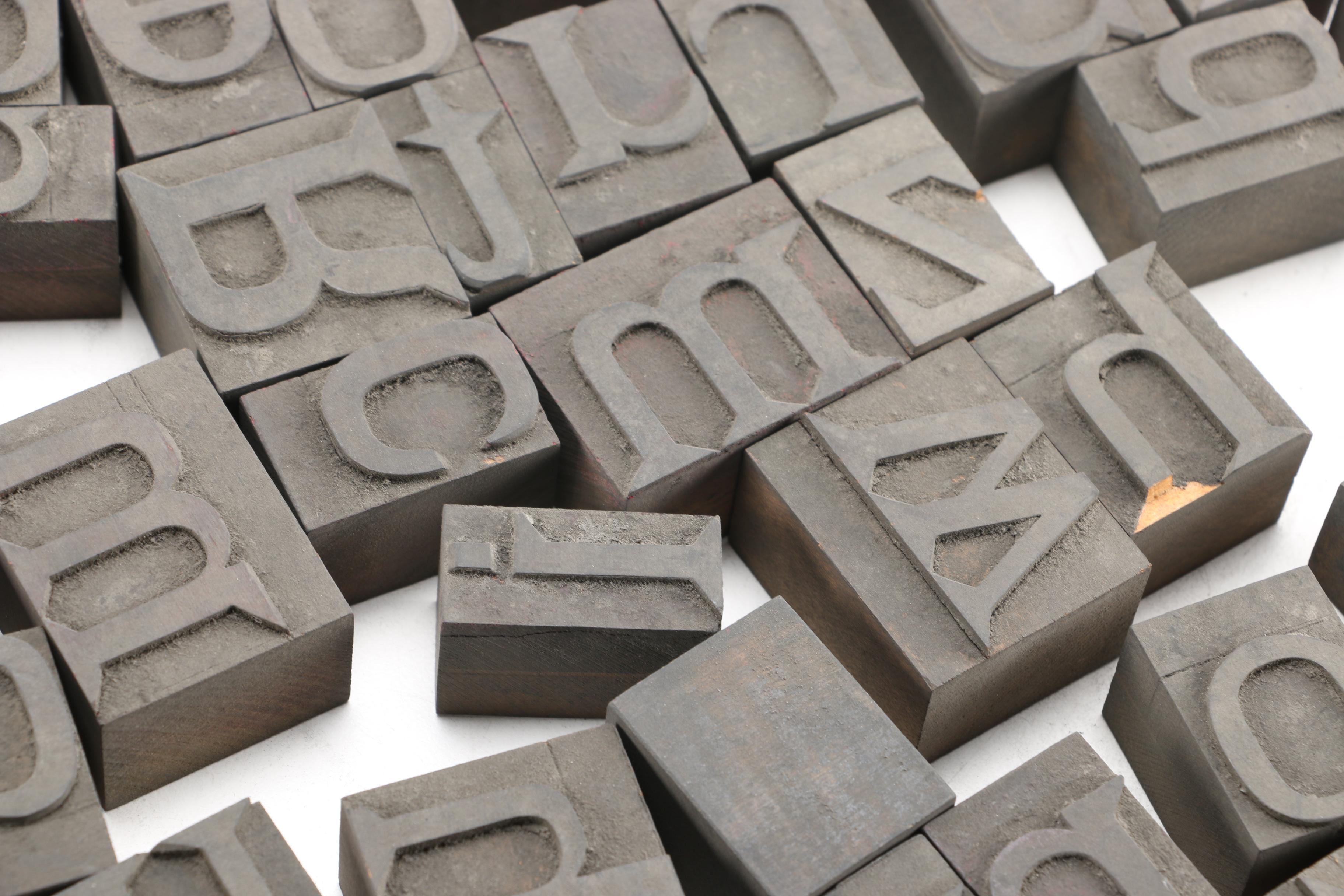 Letterpress Printing Blocks