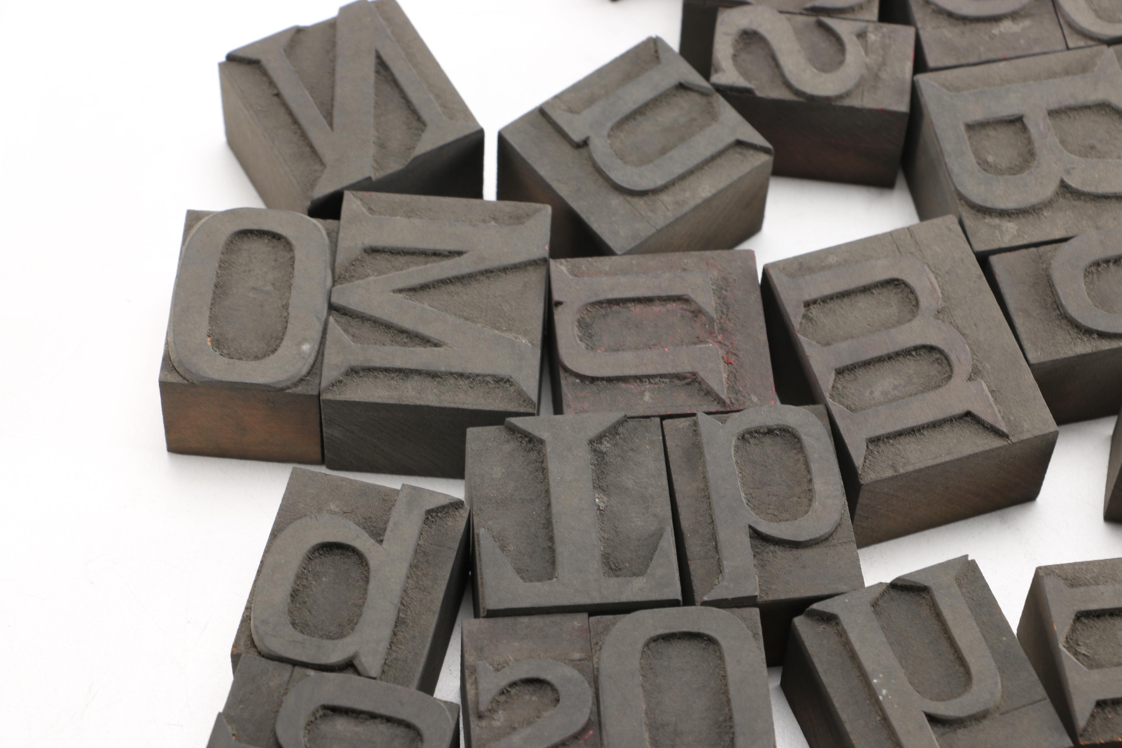 Letterpress Printing Blocks