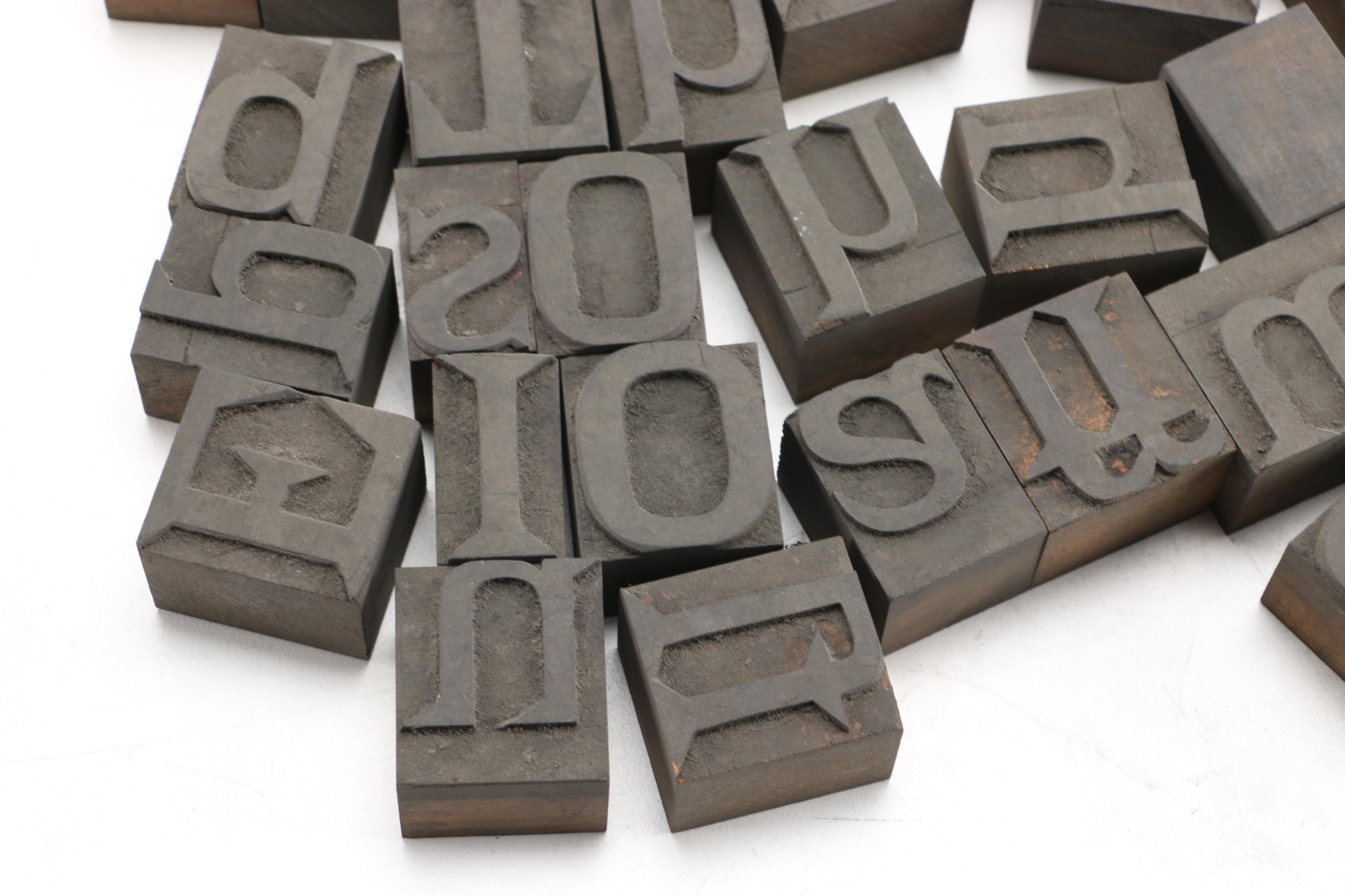 Letterpress Printing Blocks