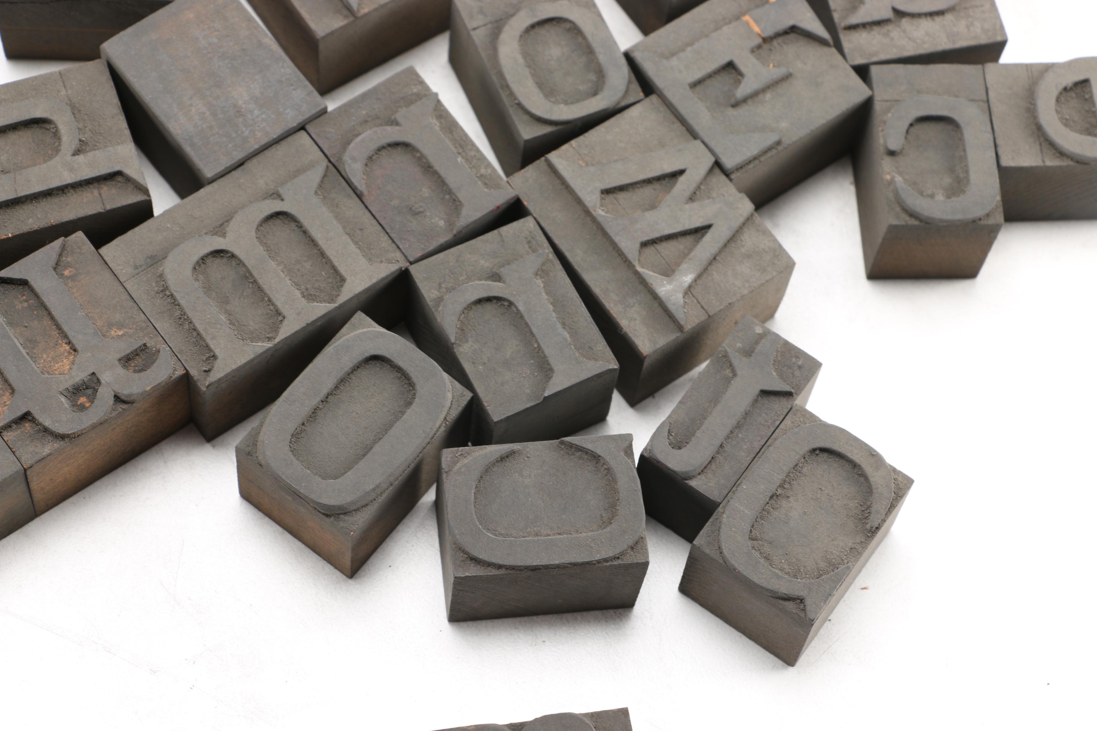 Letterpress Printing Blocks