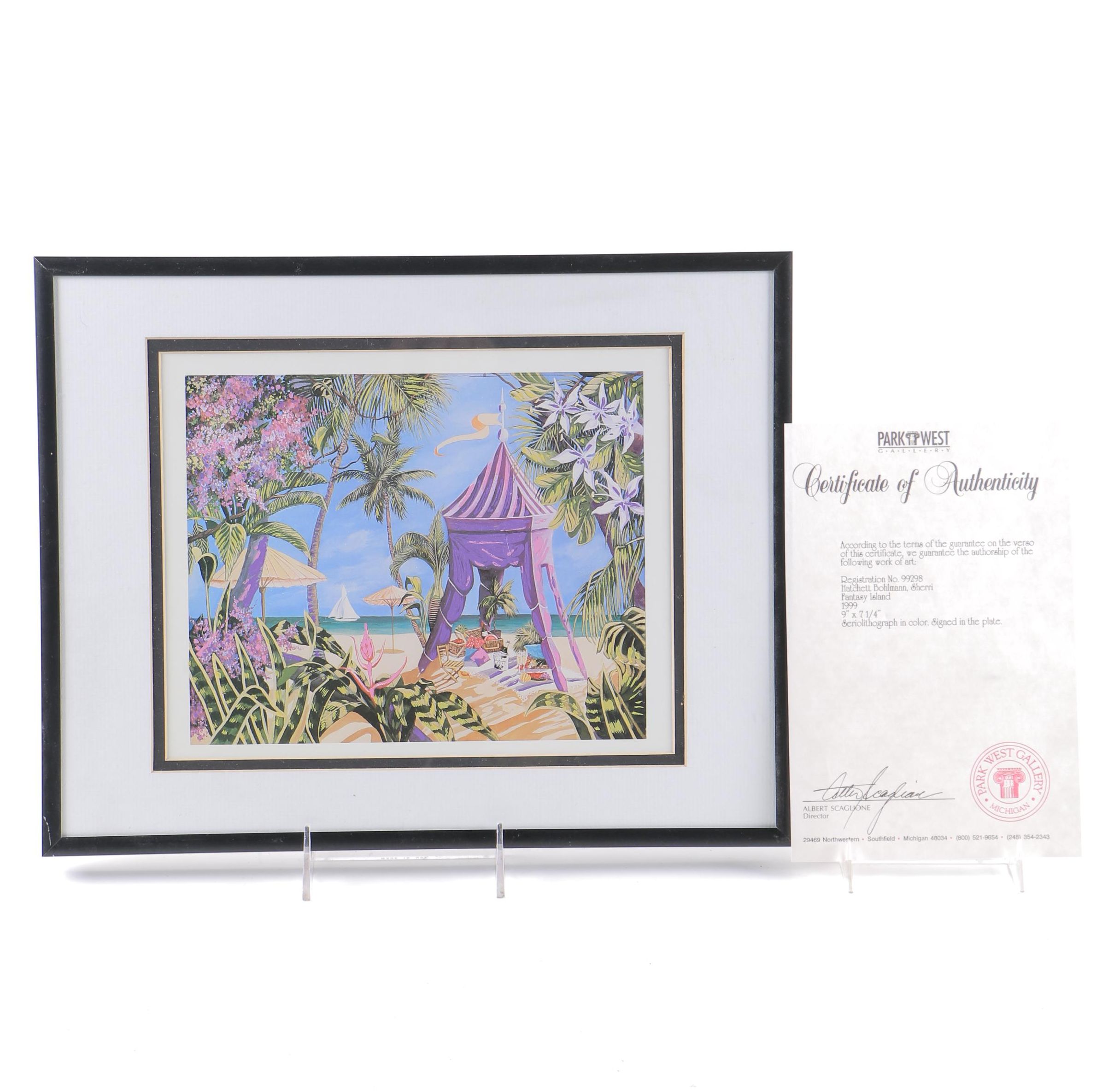 Sharie Bohlmann Seriolithograph "Fantasy Island"