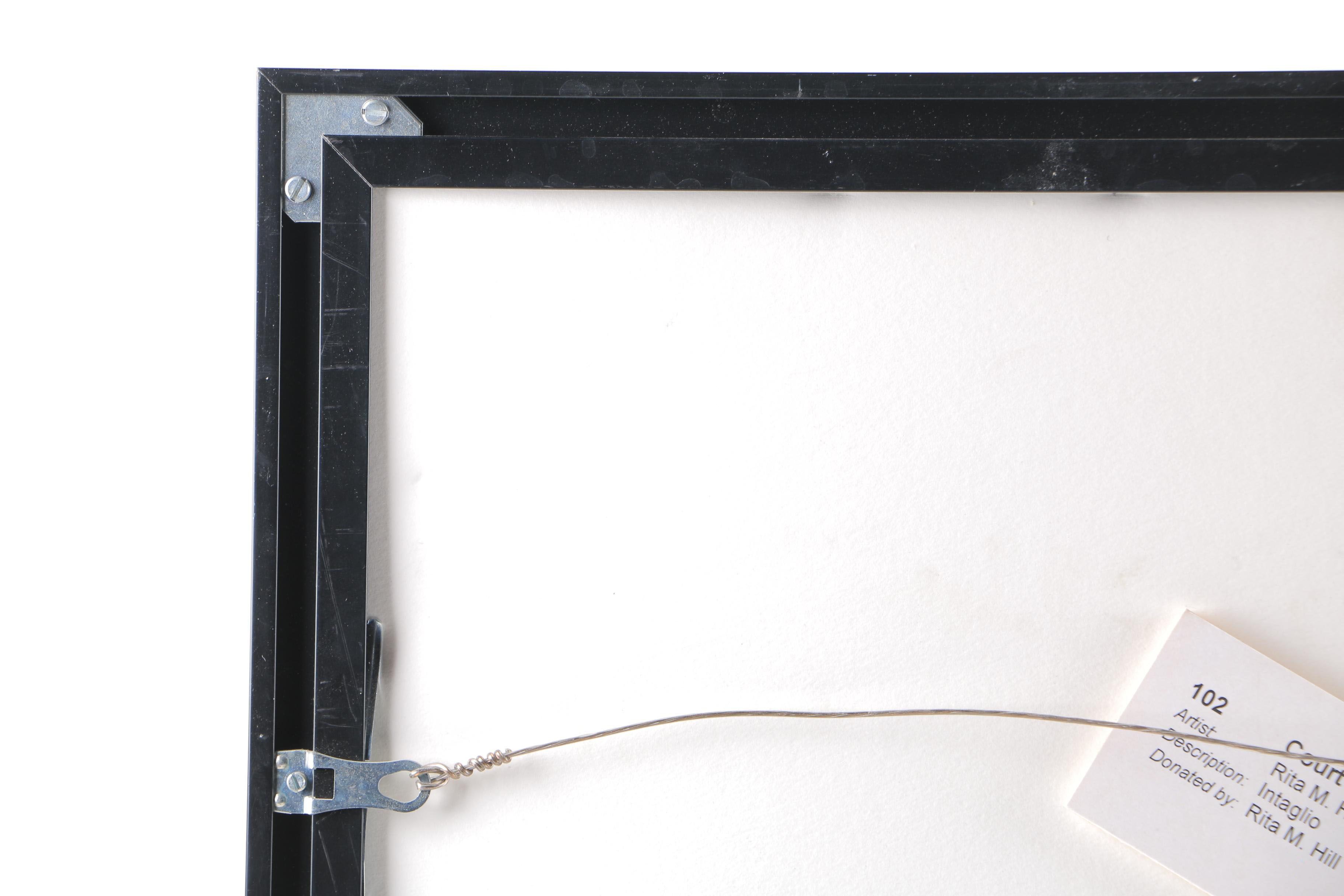 Rita M. Hill Artist Proof Intaglio on Paper "Court"