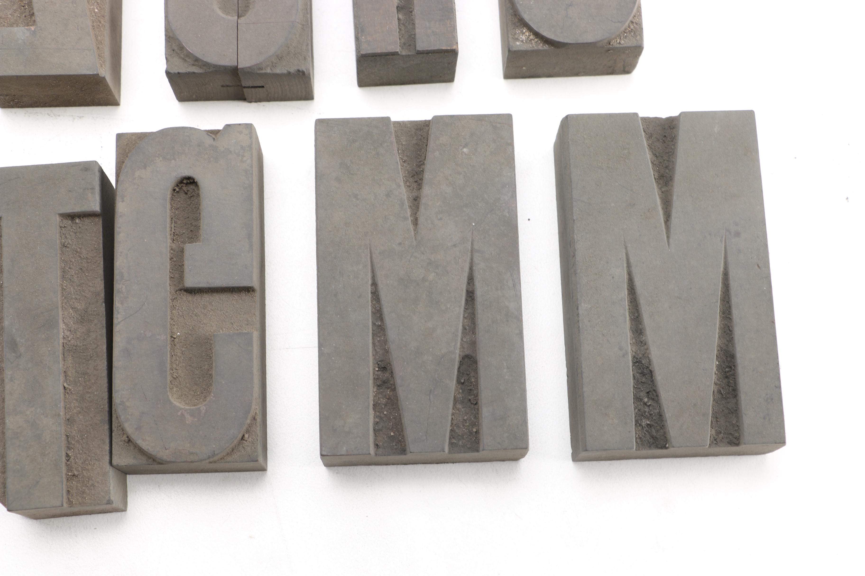 Collection of Print Letters and Symbol Blocks