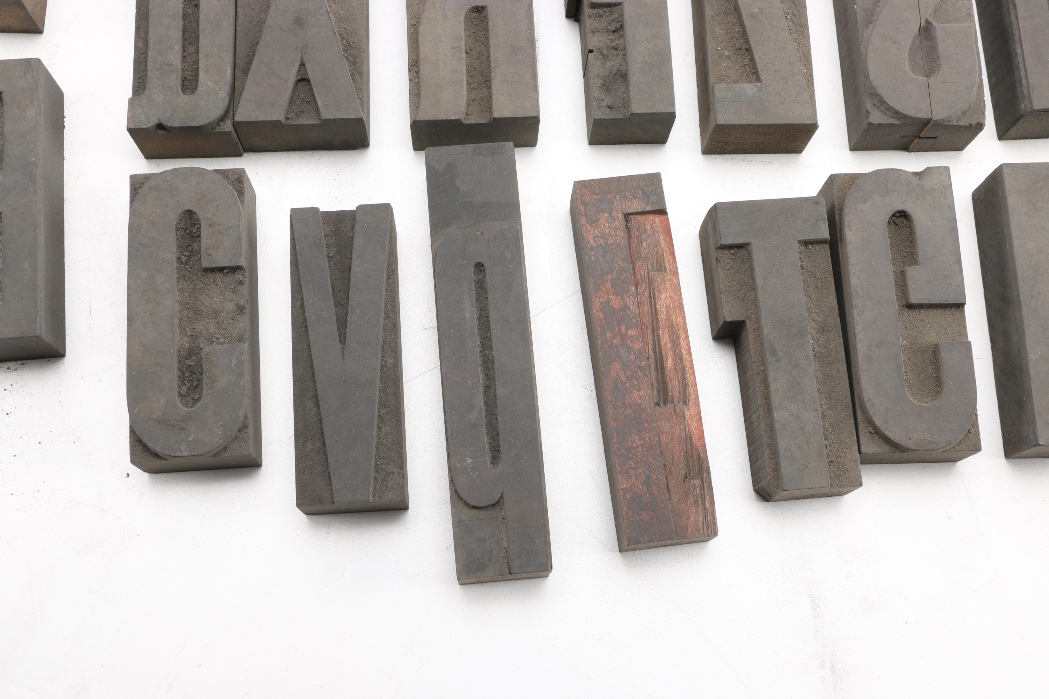 Collection of Print Letters and Symbol Blocks