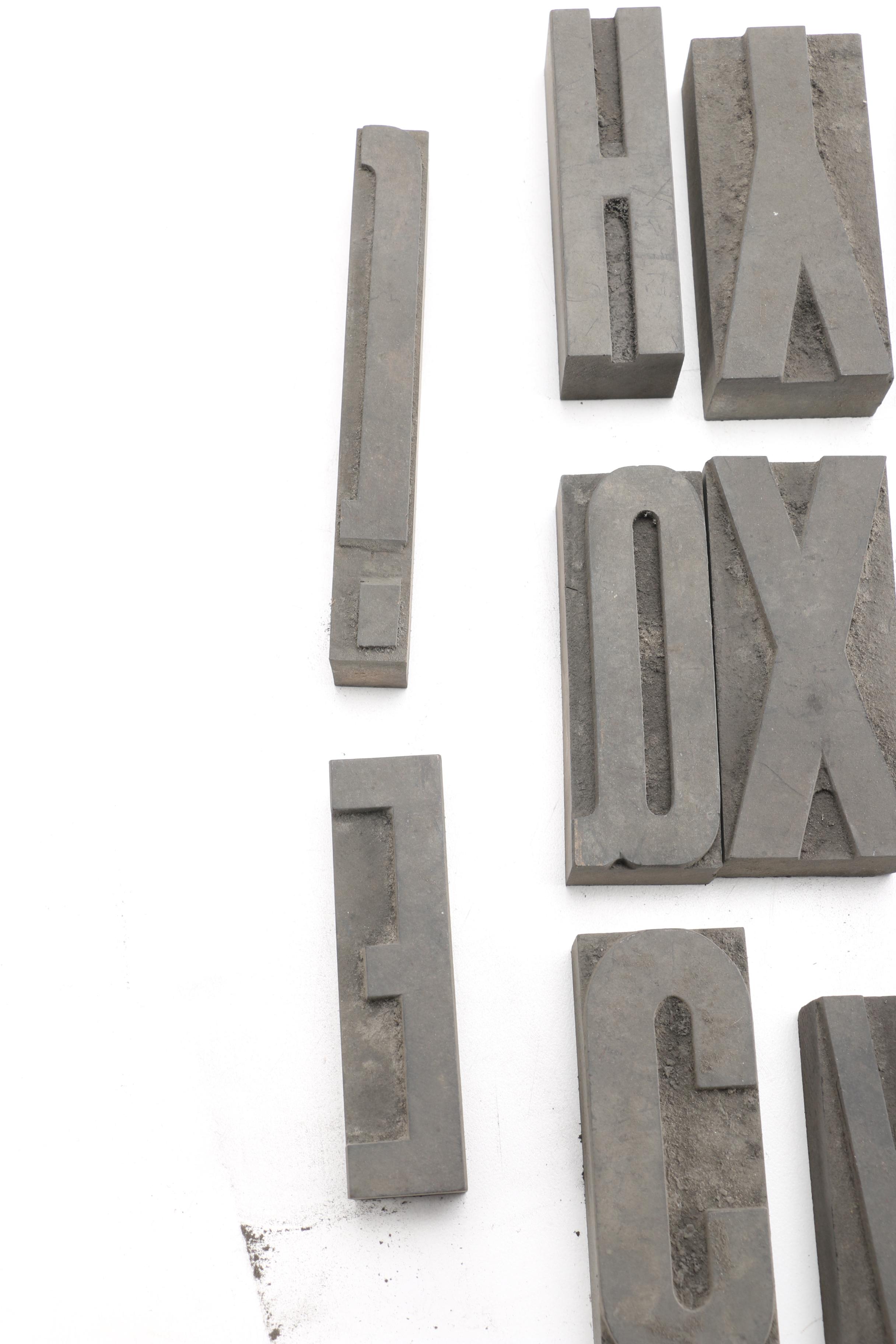 Collection of Print Letters and Symbol Blocks