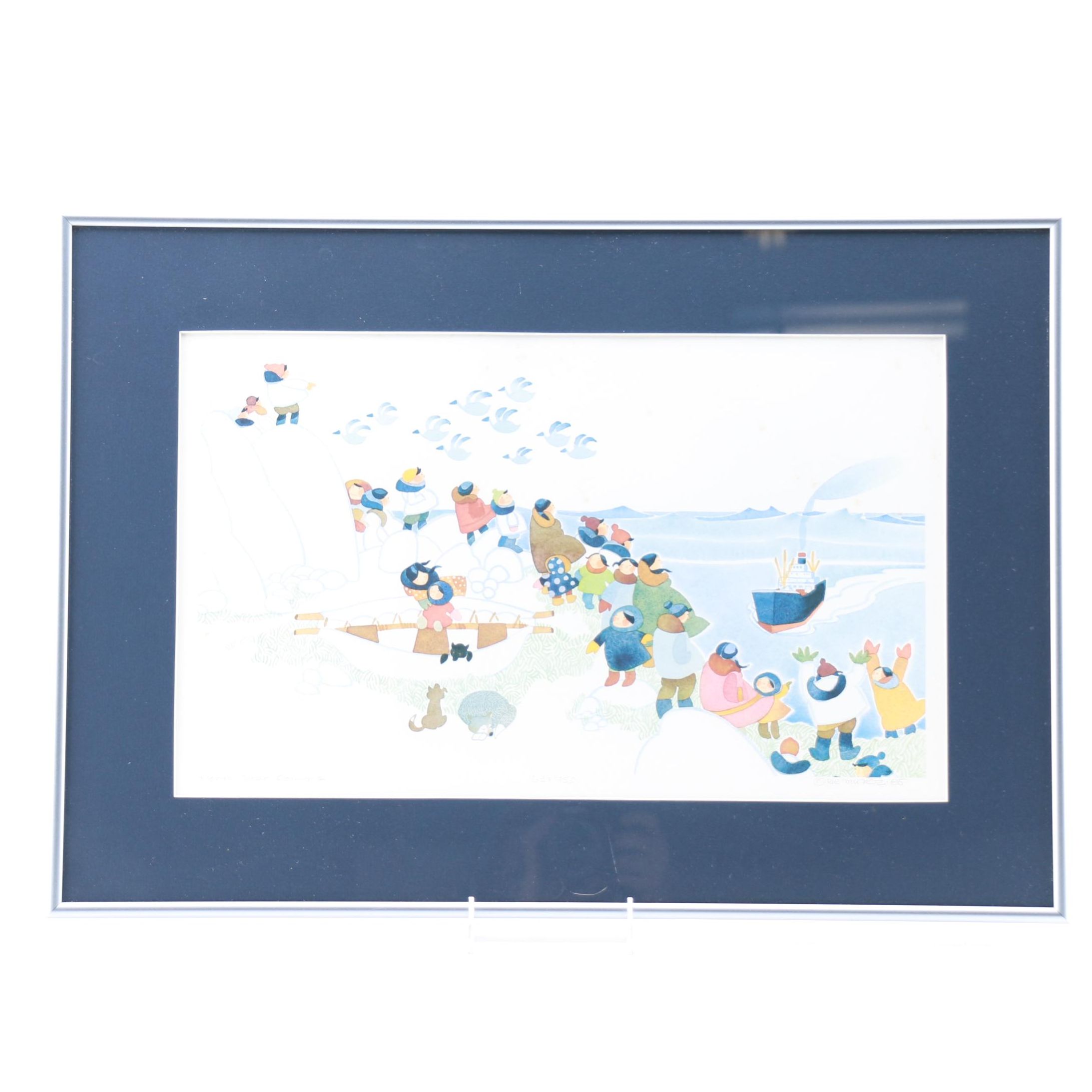 Rie Munoz Limited Edition Offset Lithograph Print "North Star Coming"