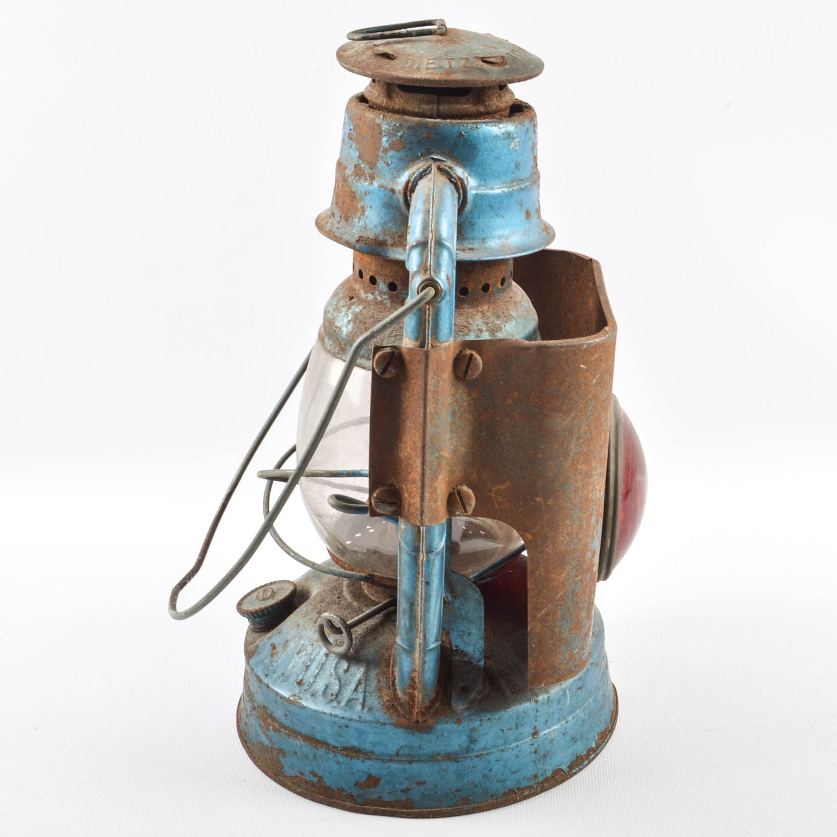 Two Vintage Dietz Little Wizard Railroad Lanterns