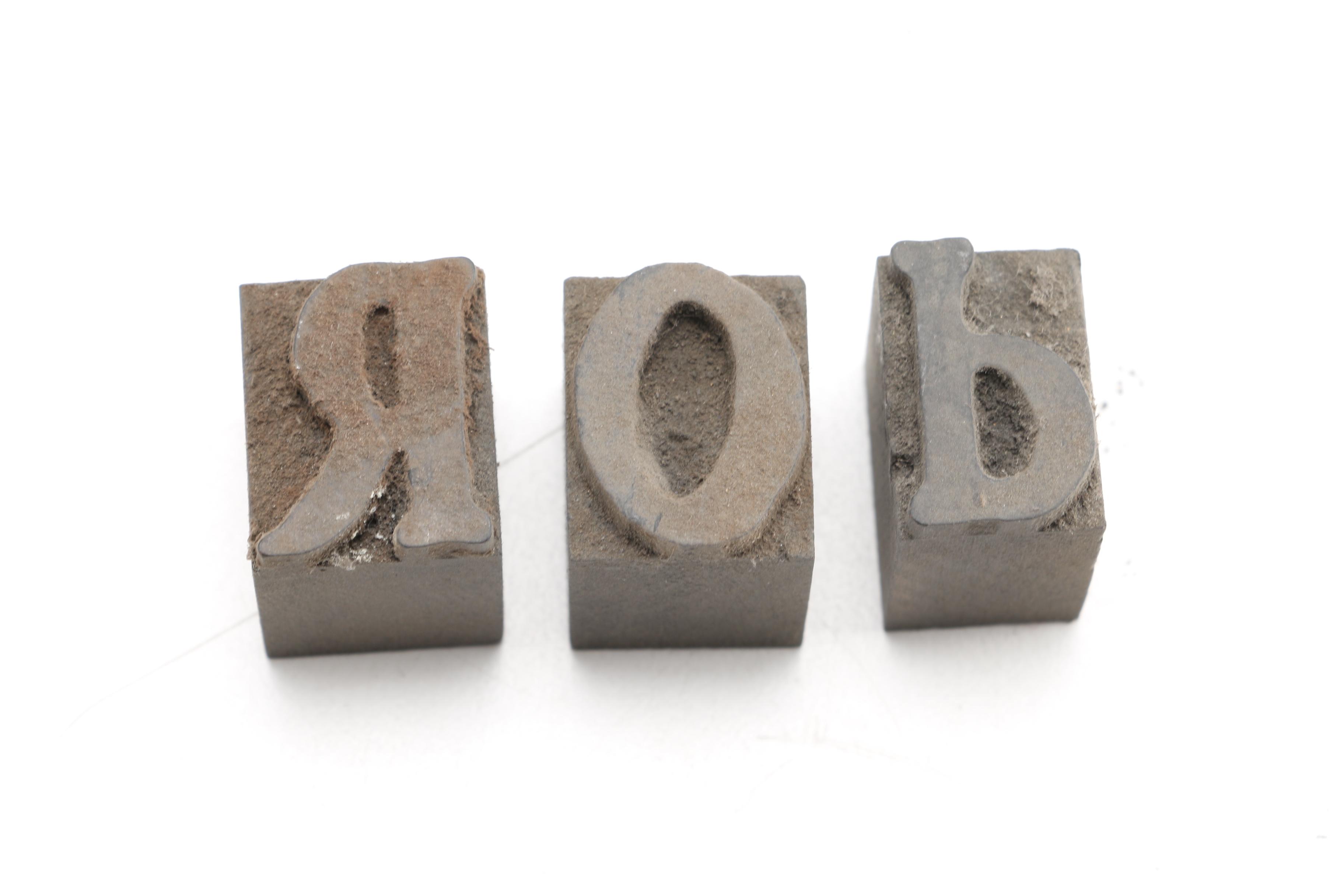 Collection of Print Letter Blocks