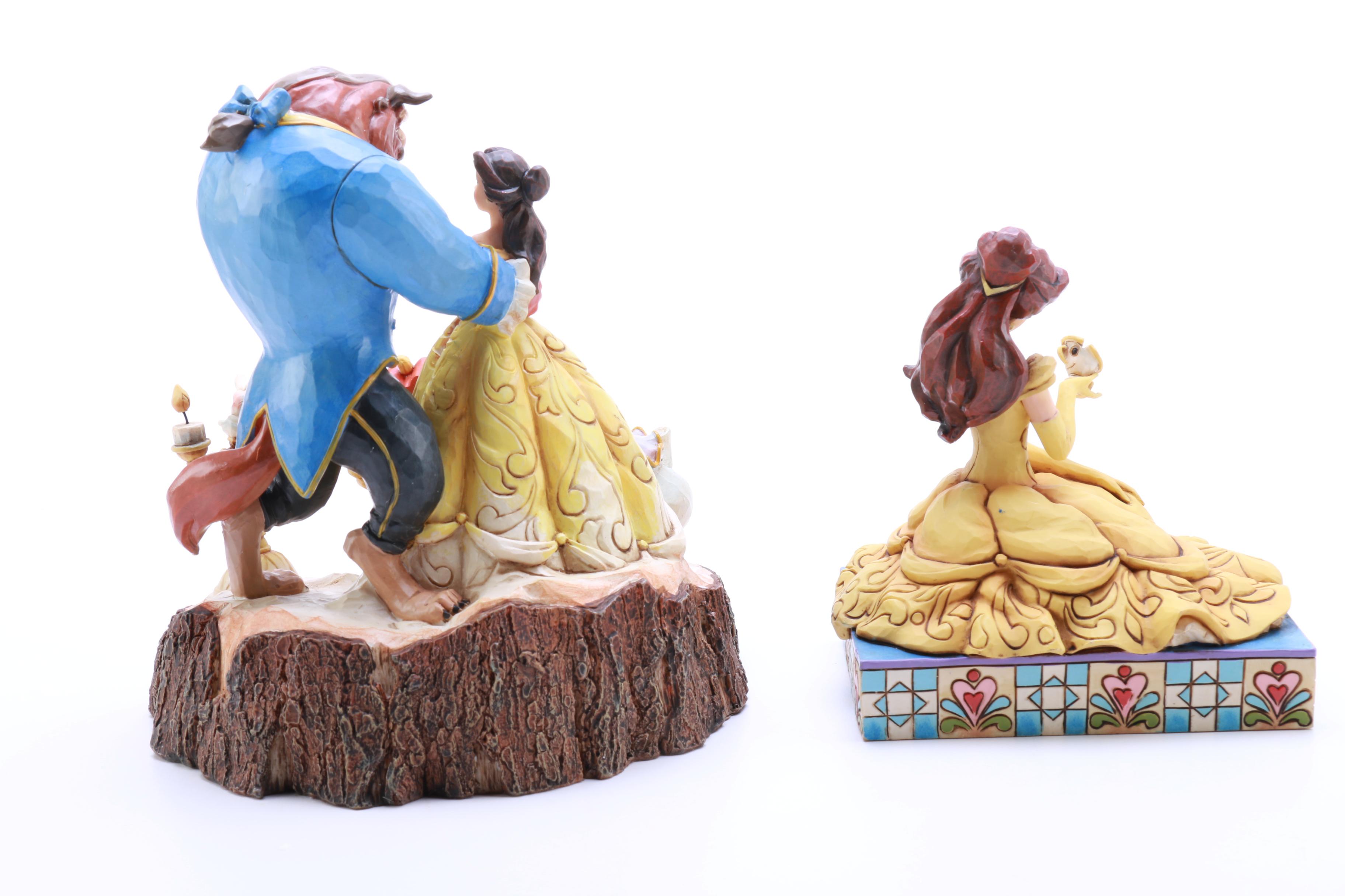 Disney Figurines Including "Beauty and the Beast"