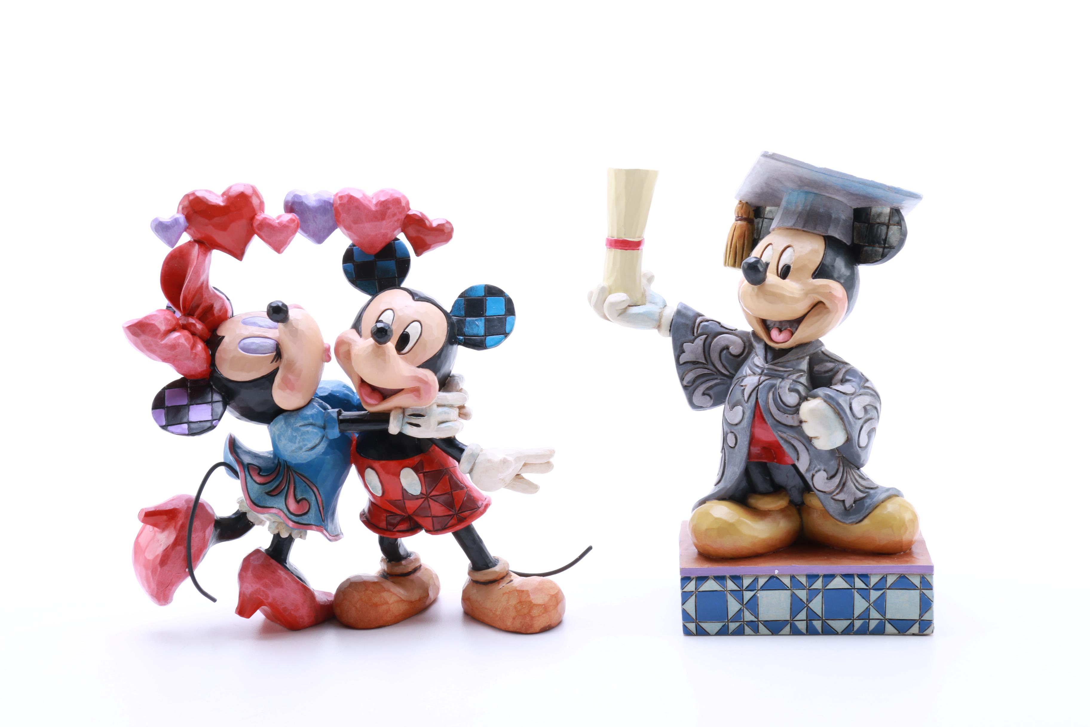Disney Figurines Including "Beauty and the Beast"
