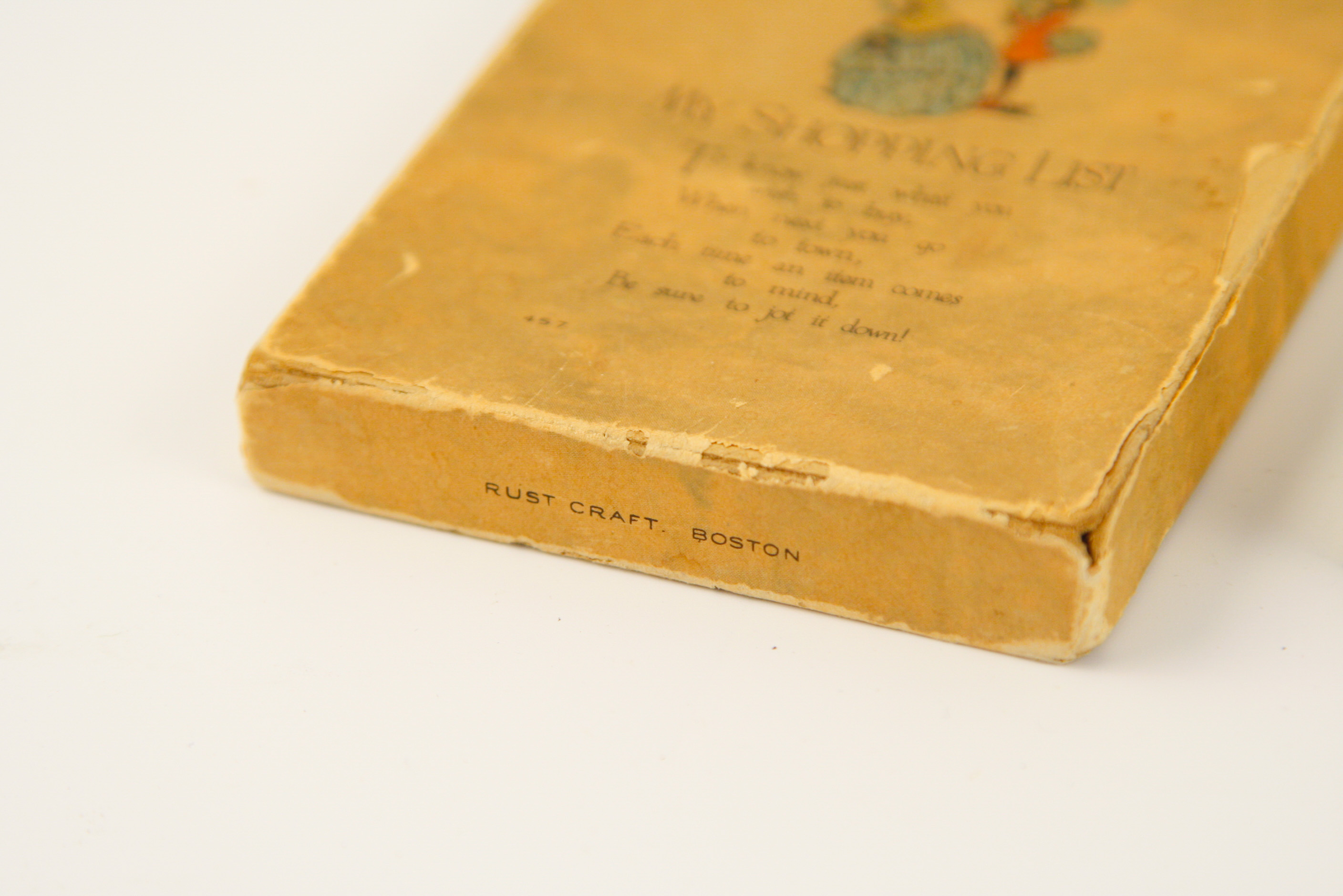 Framed Antique Needlepoint Sampler with Unused Shopping List