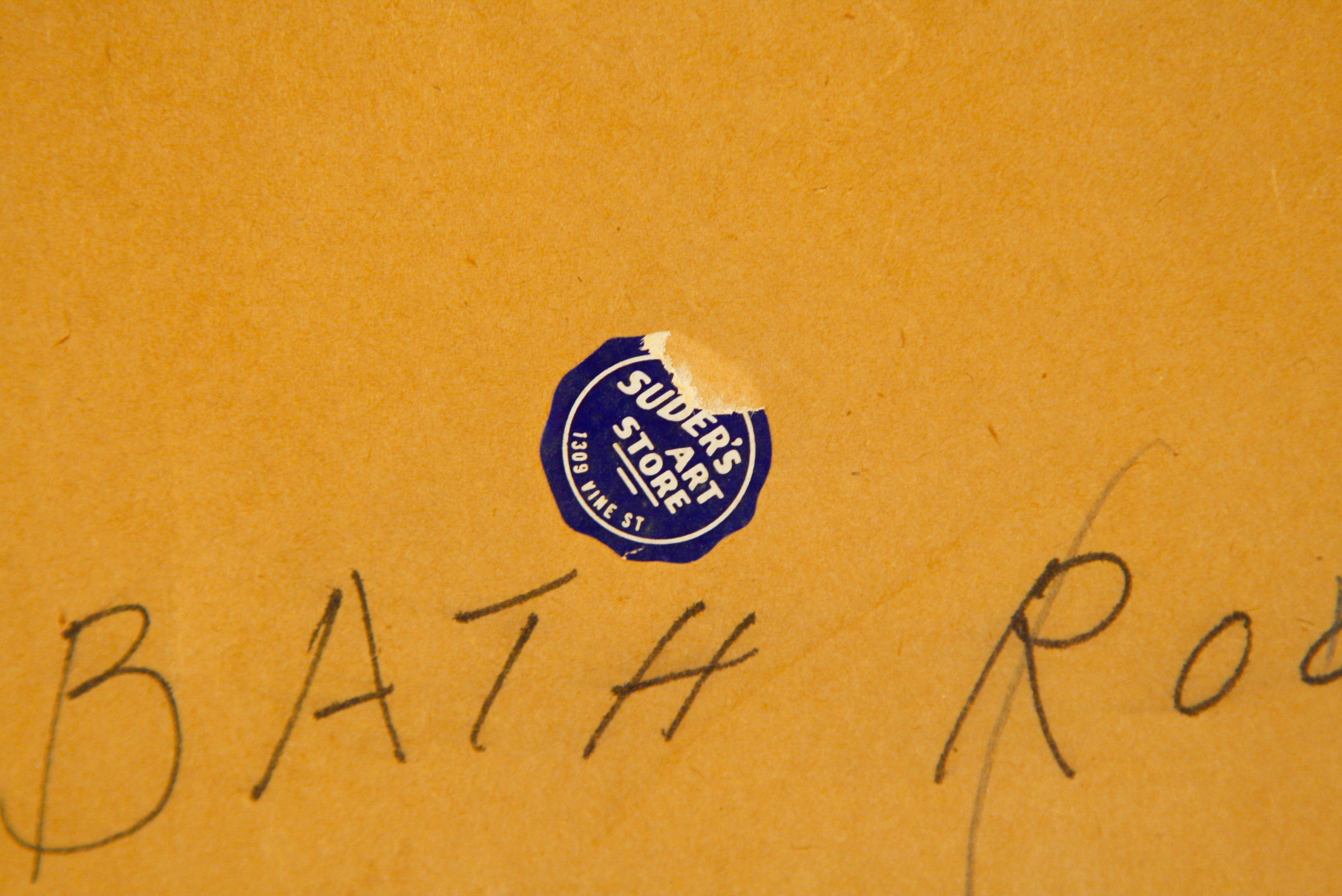 Framed Antique Needlepoint Sampler with Unused Shopping List