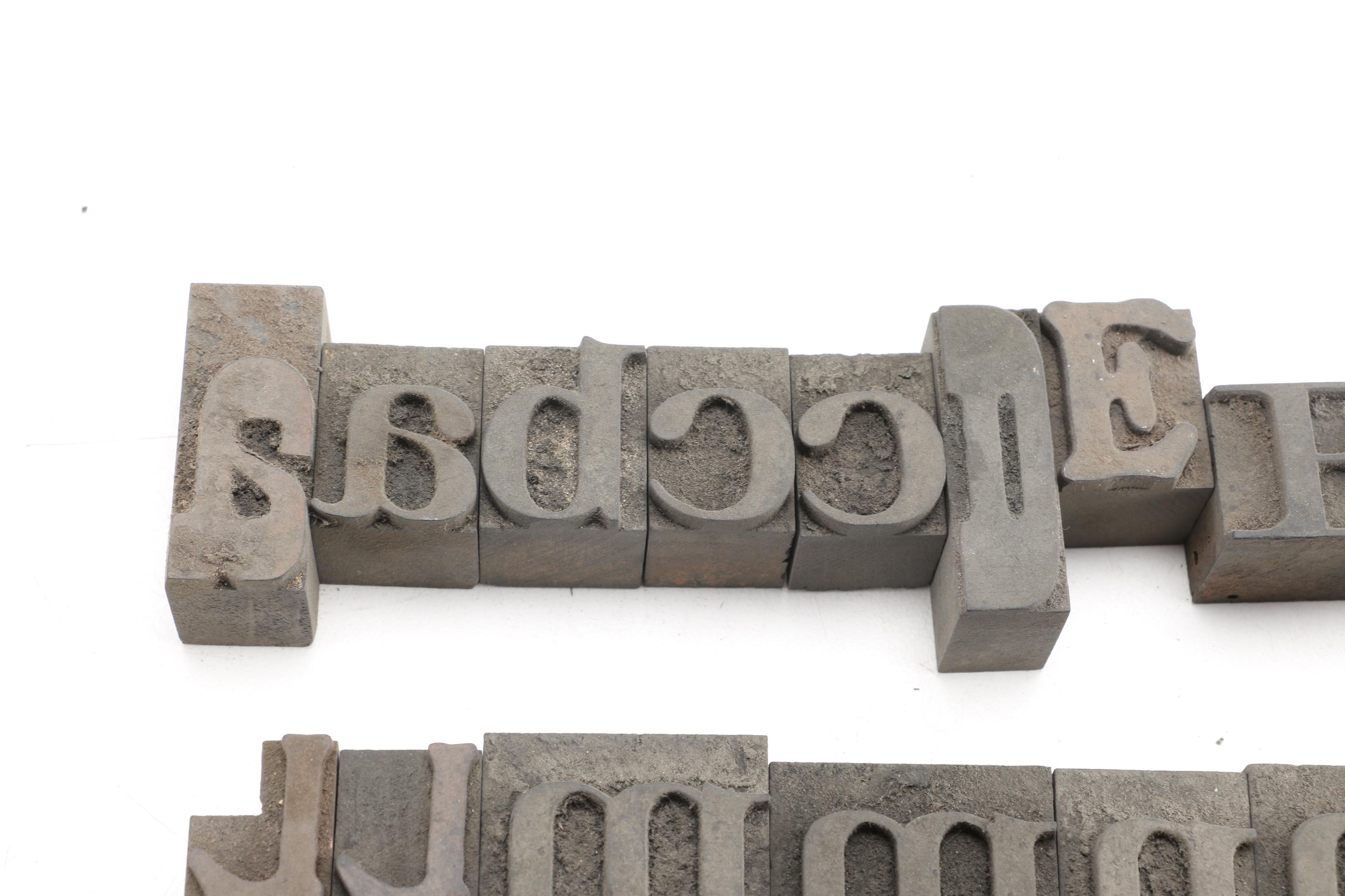 Mixed Font Printing Blocks