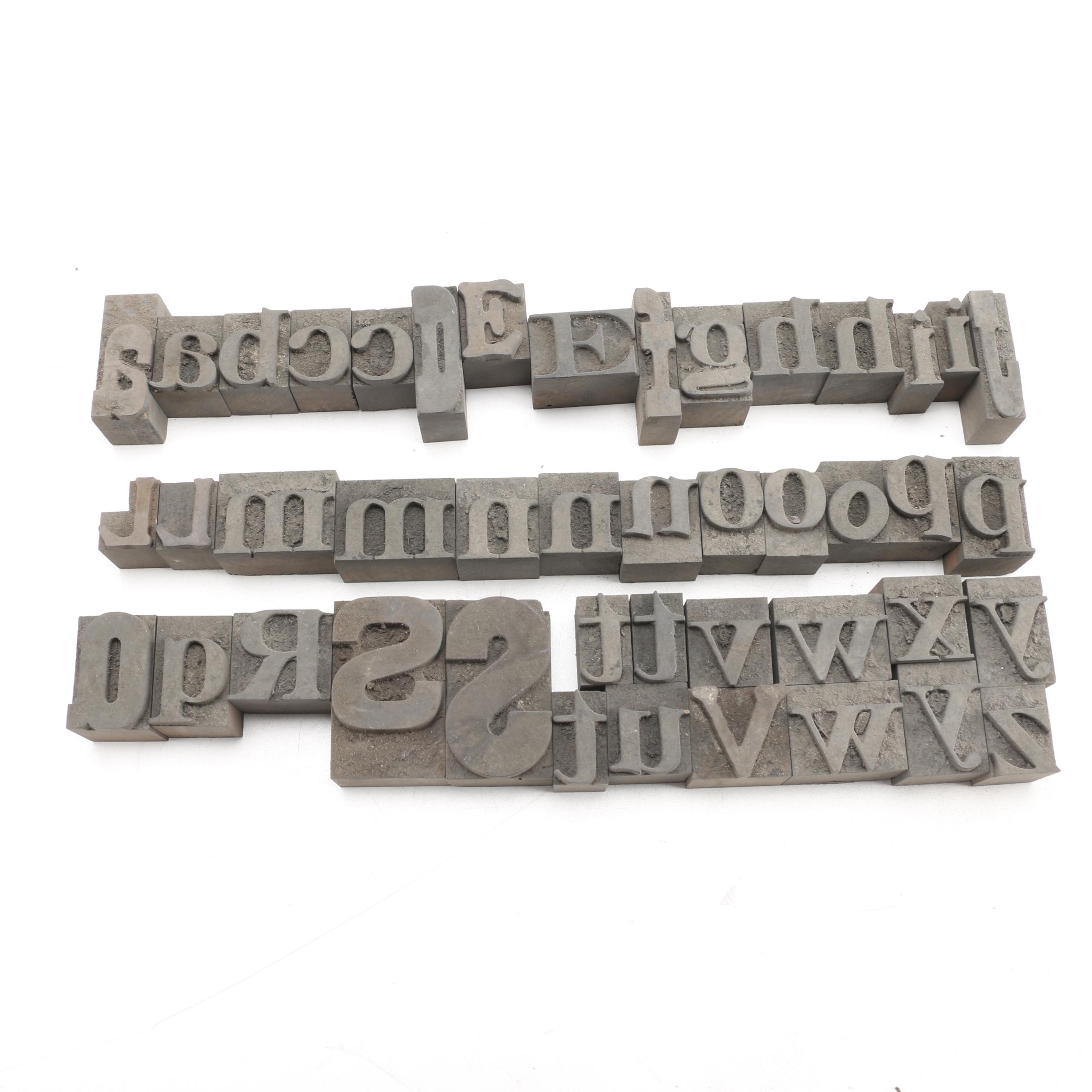Mixed Font Printing Blocks