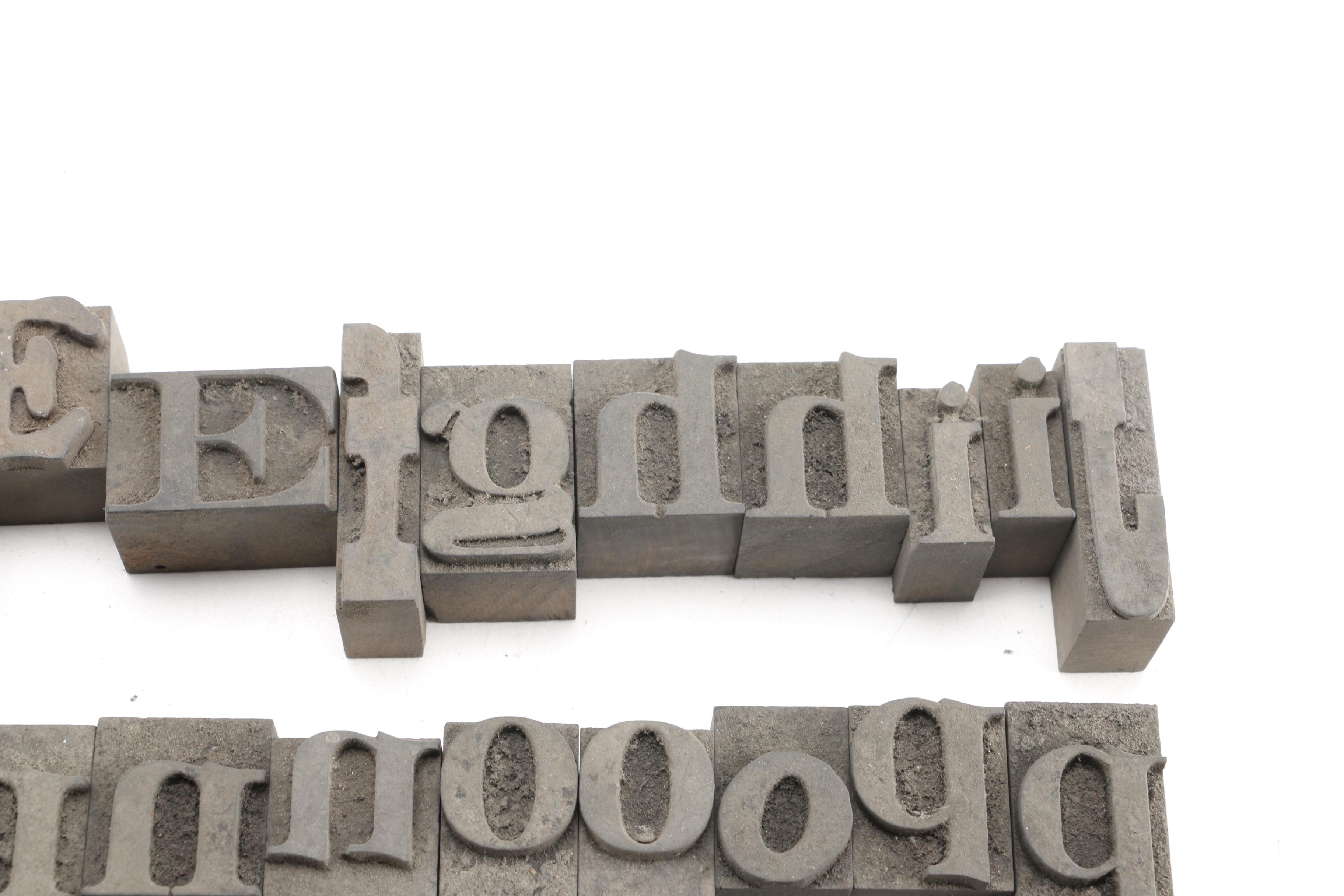 Mixed Font Printing Blocks