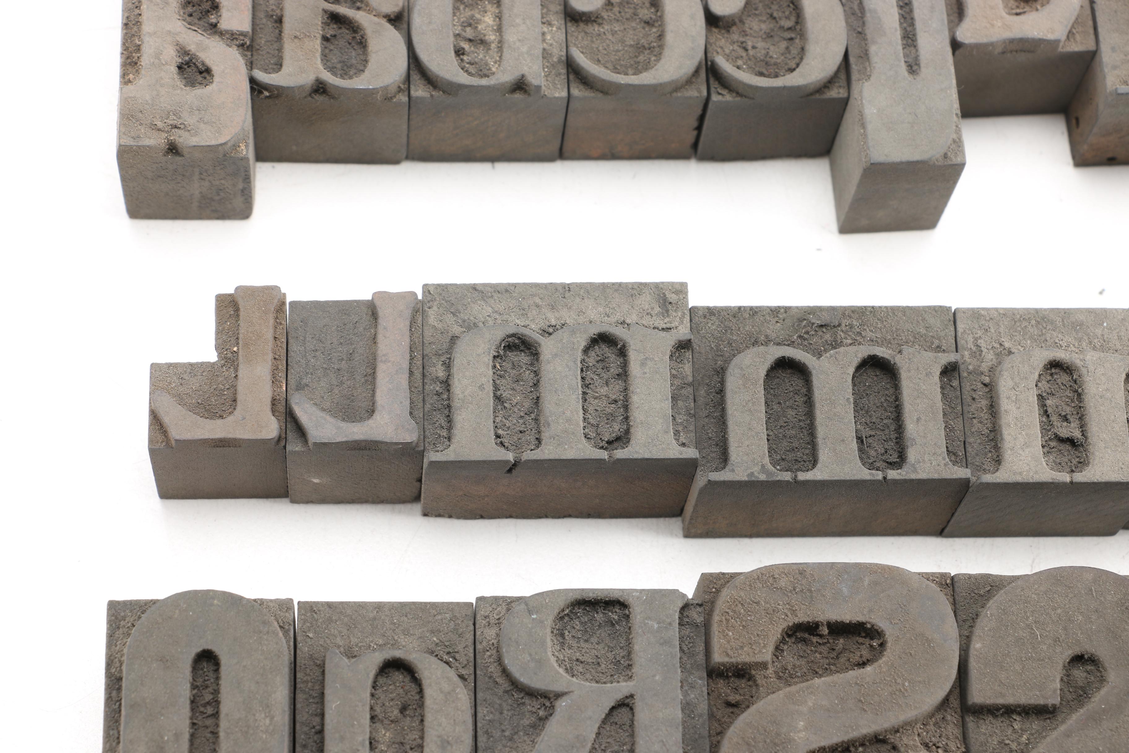 Mixed Font Printing Blocks