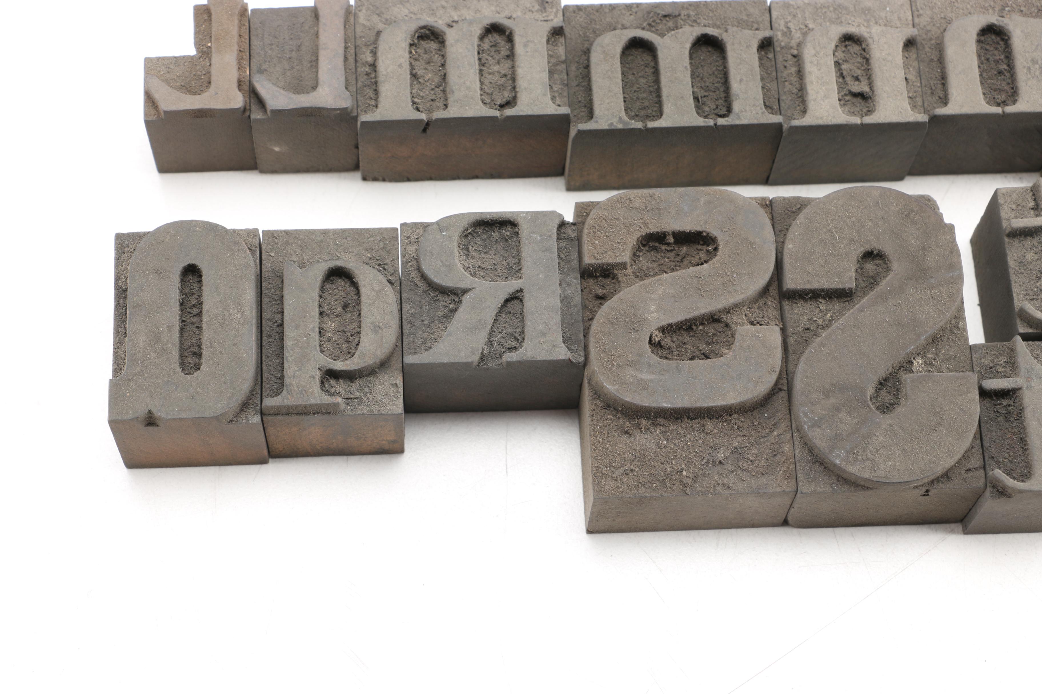 Mixed Font Printing Blocks