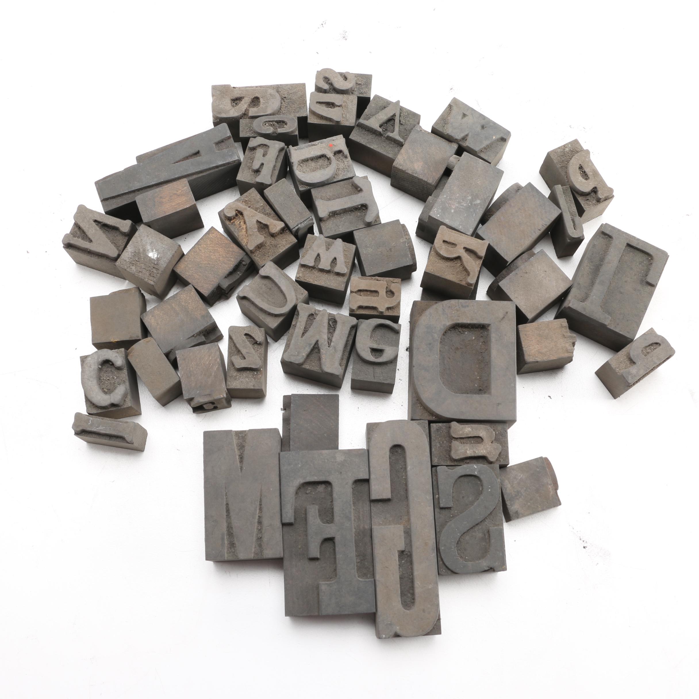 Mixed Font Printing Blocks