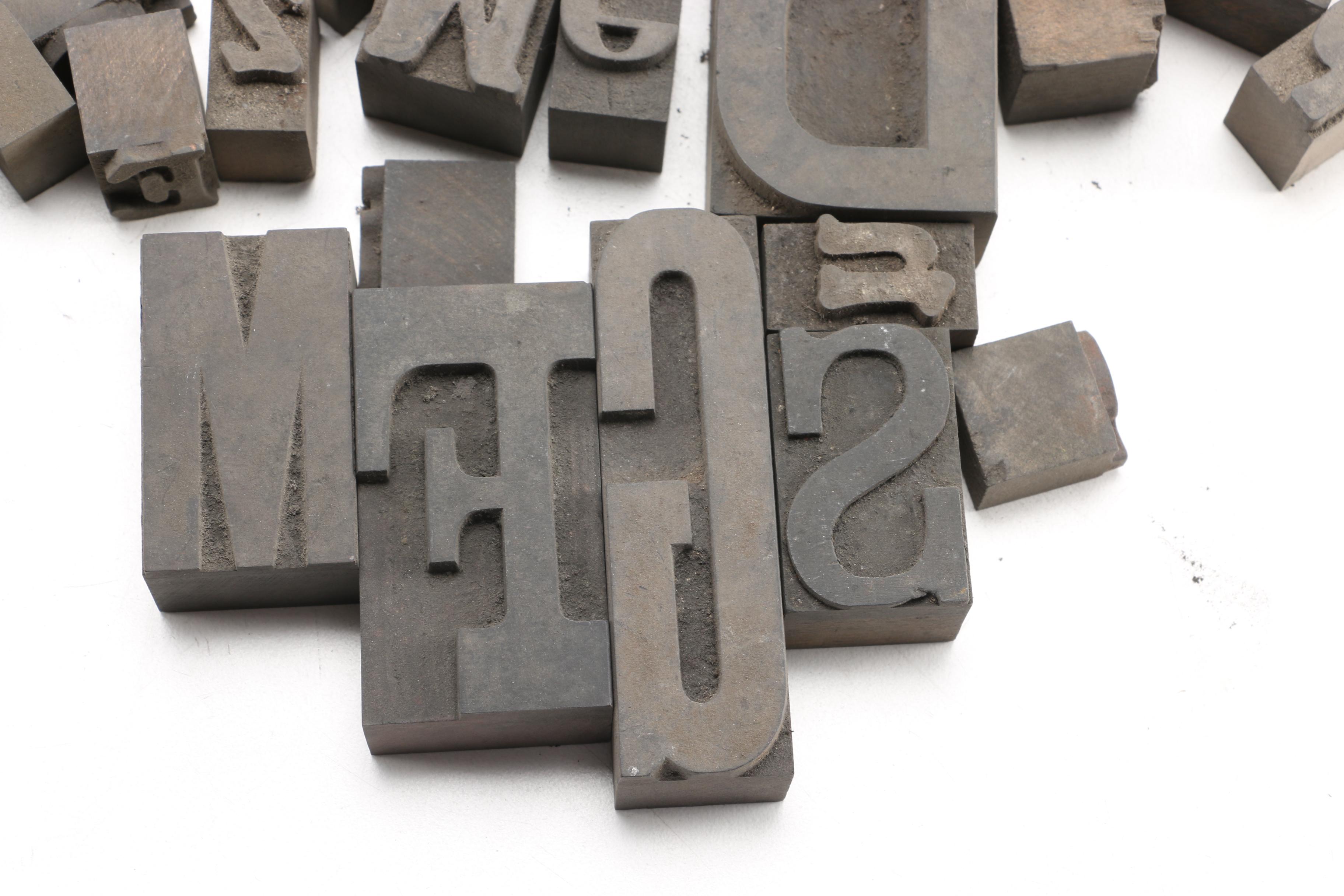 Mixed Font Printing Blocks