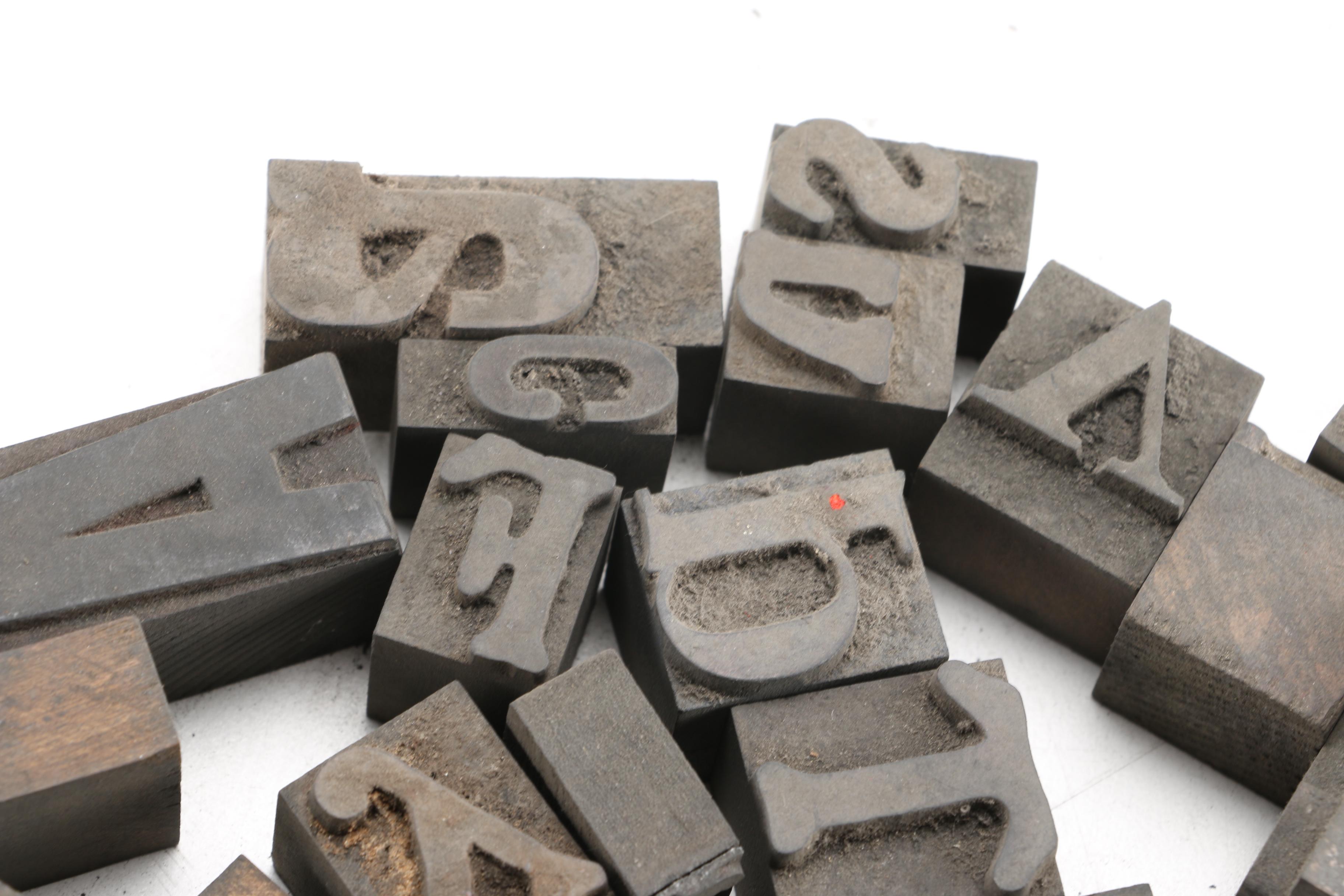 Mixed Font Printing Blocks
