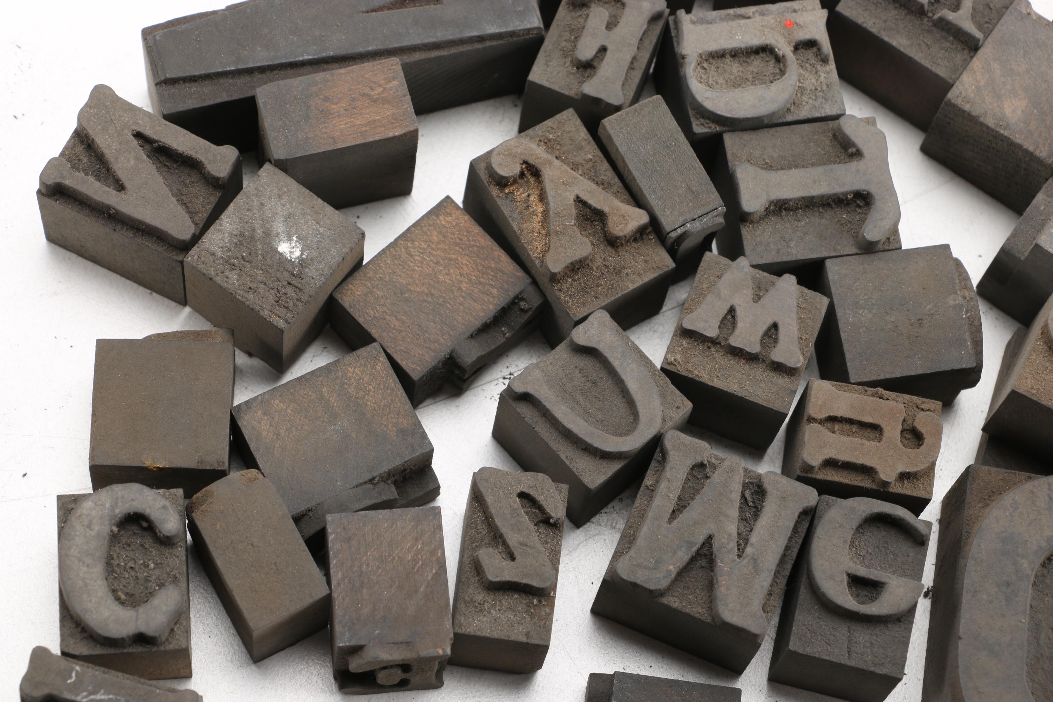 Mixed Font Printing Blocks