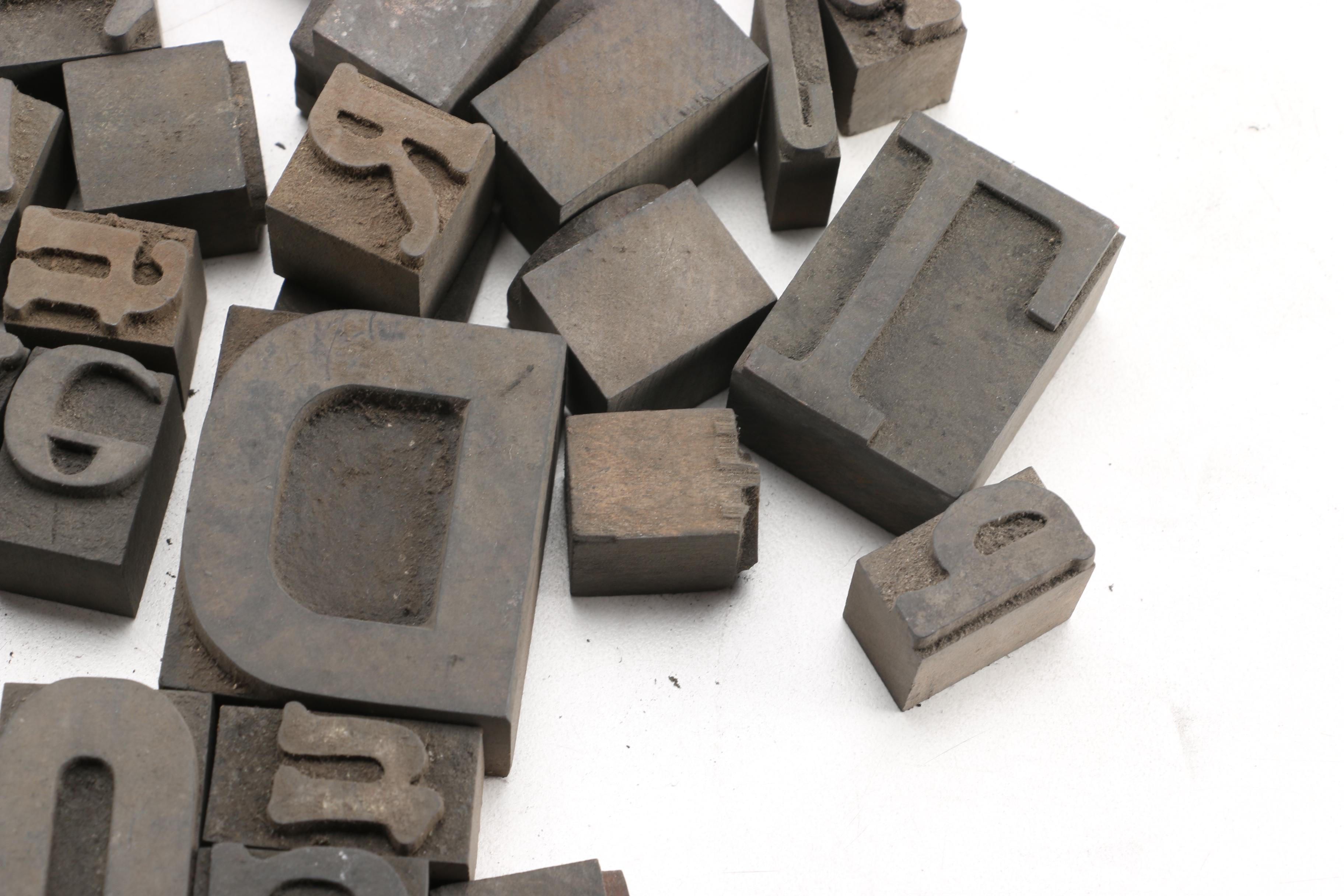 Mixed Font Printing Blocks