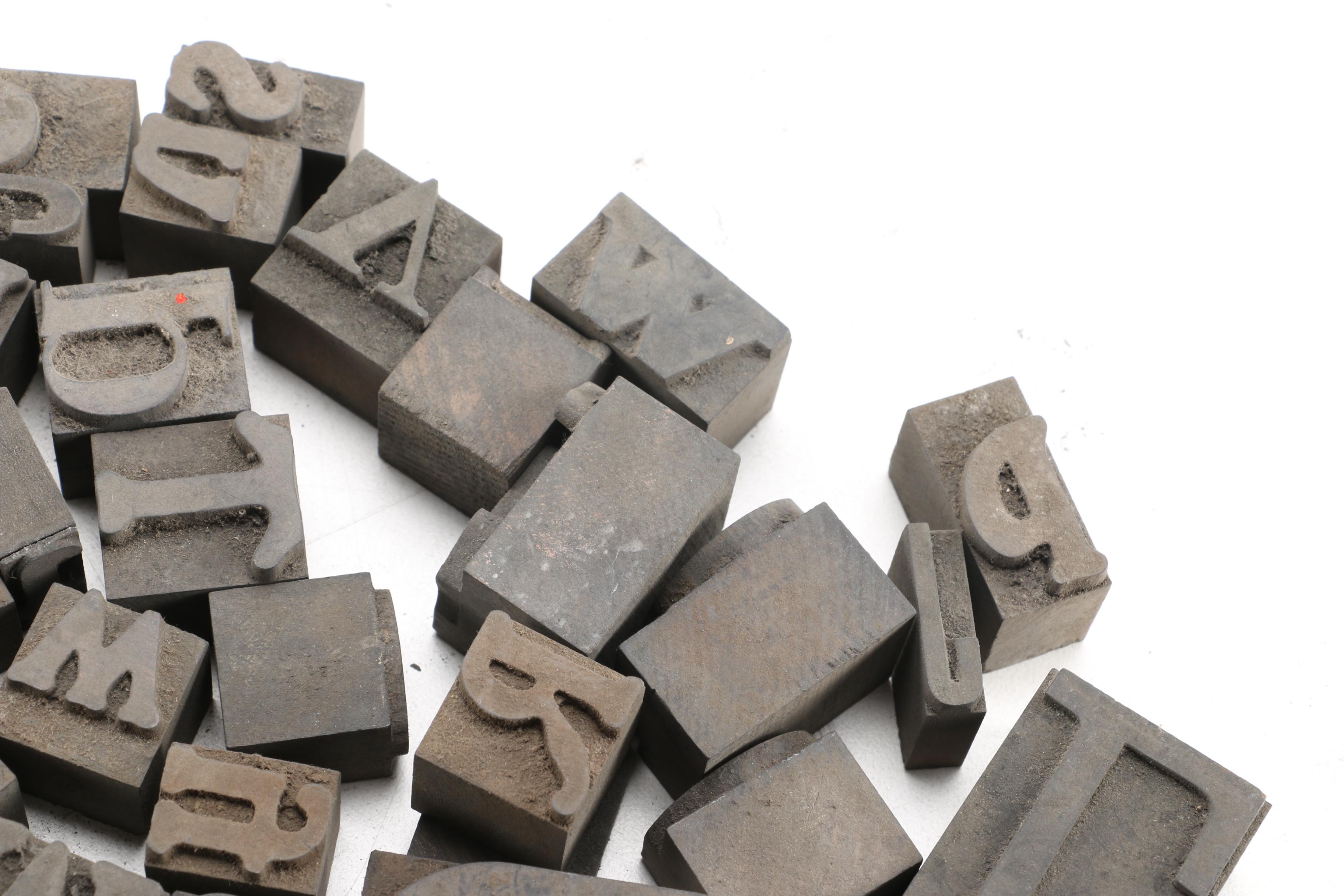 Mixed Font Printing Blocks