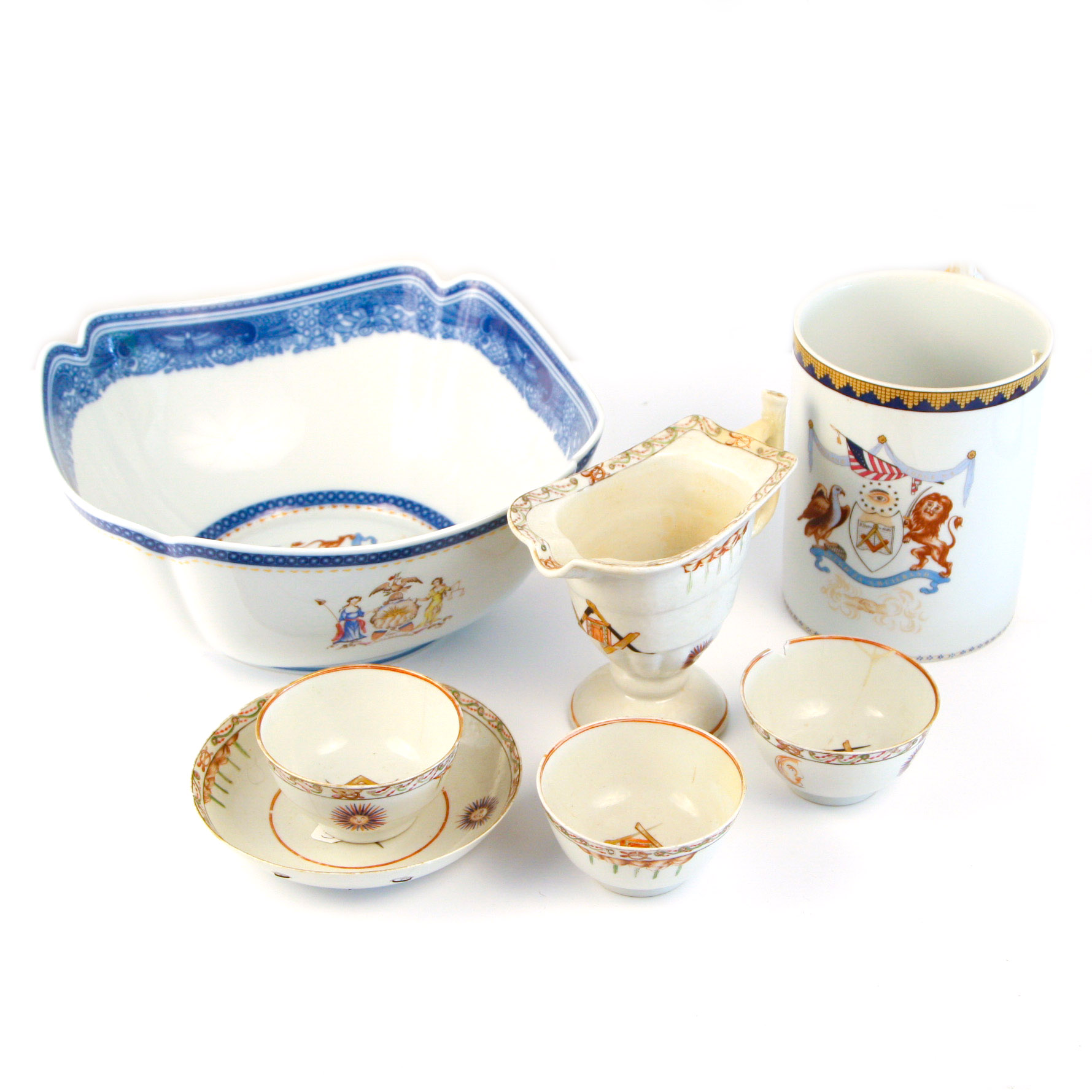 Collection of Masonic Porcelain