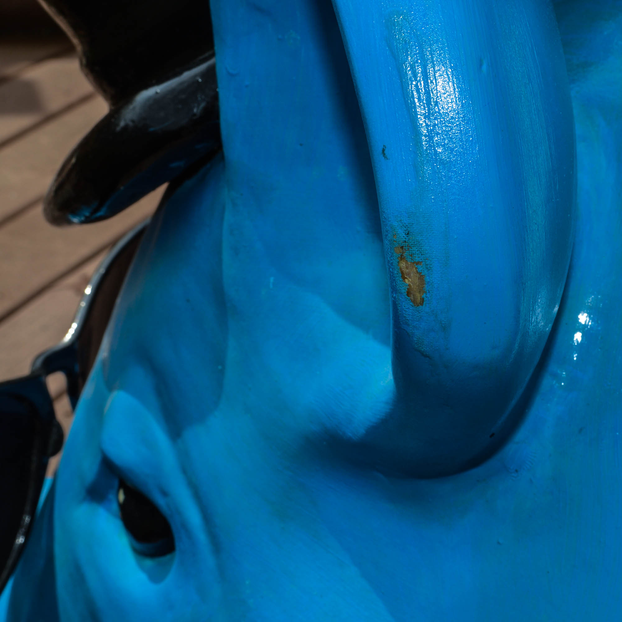 Cincinnati's "Big Pig Gig" Pig Sculpture "Get The Blues" Pig