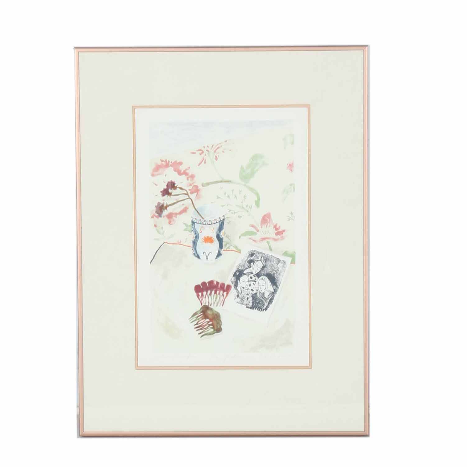 E. S. Bufano Artist Proof Lithograph "The Geishas"