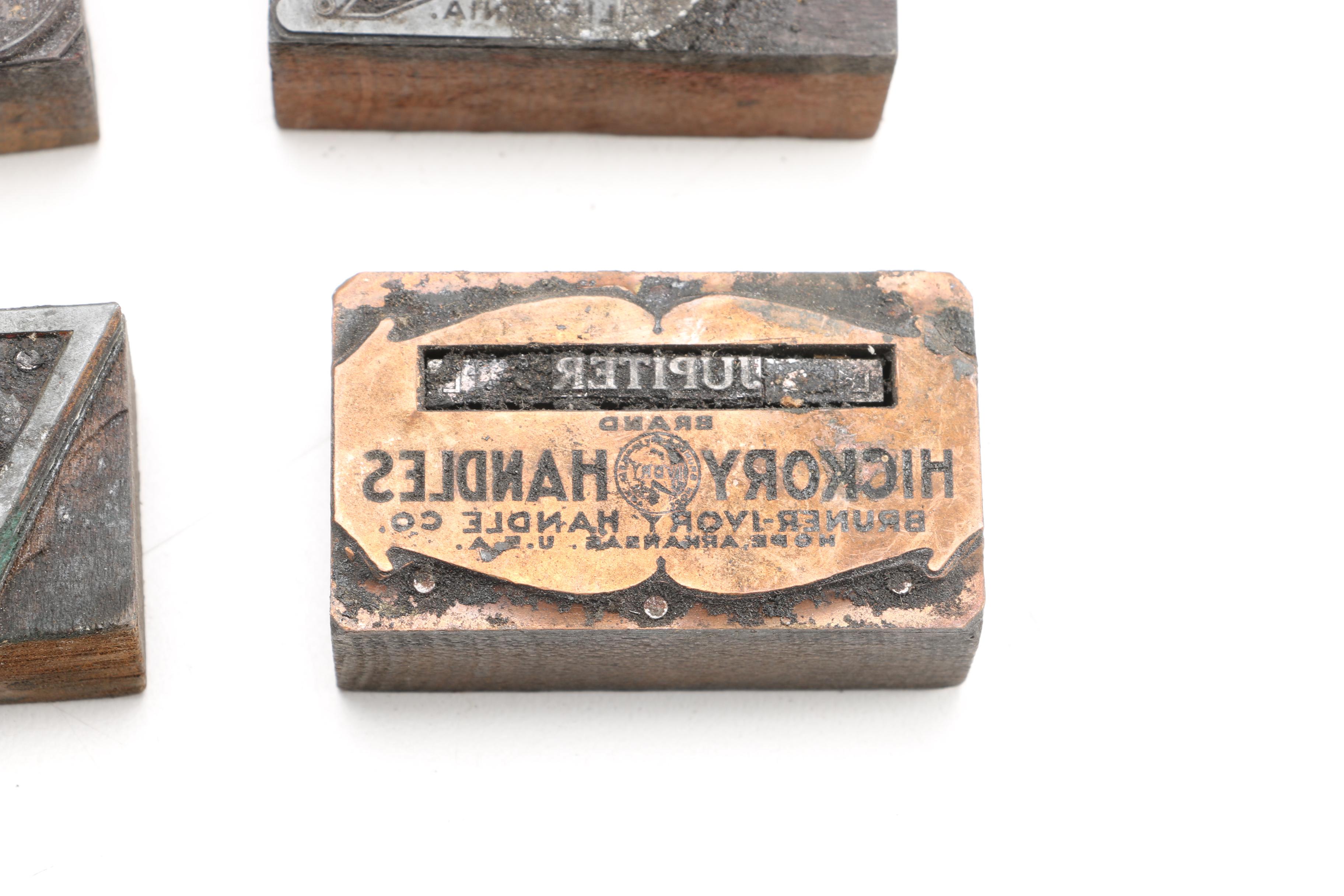 Assorted Commercial Label Print Blocks