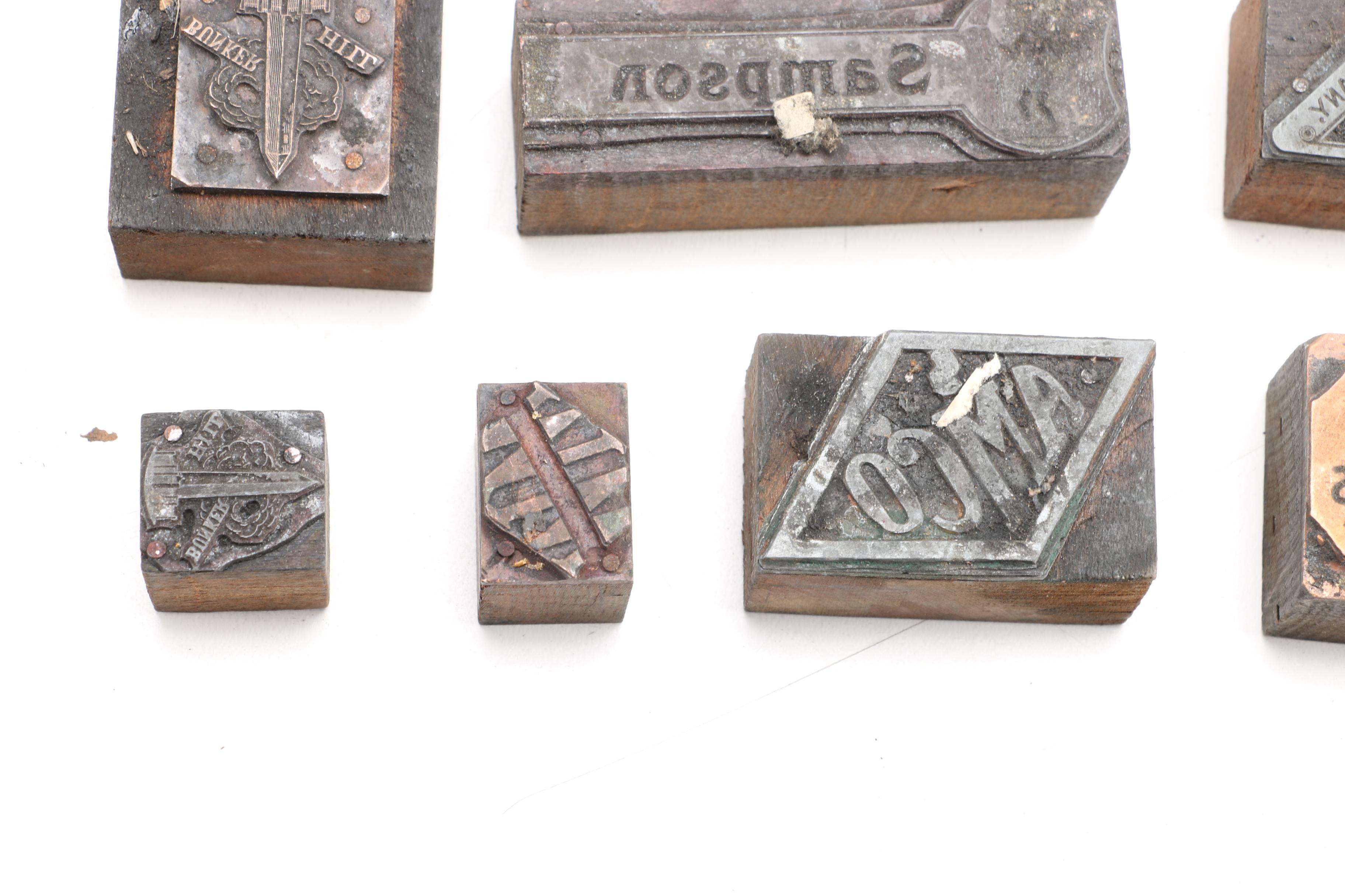 Assorted Commercial Label Print Blocks