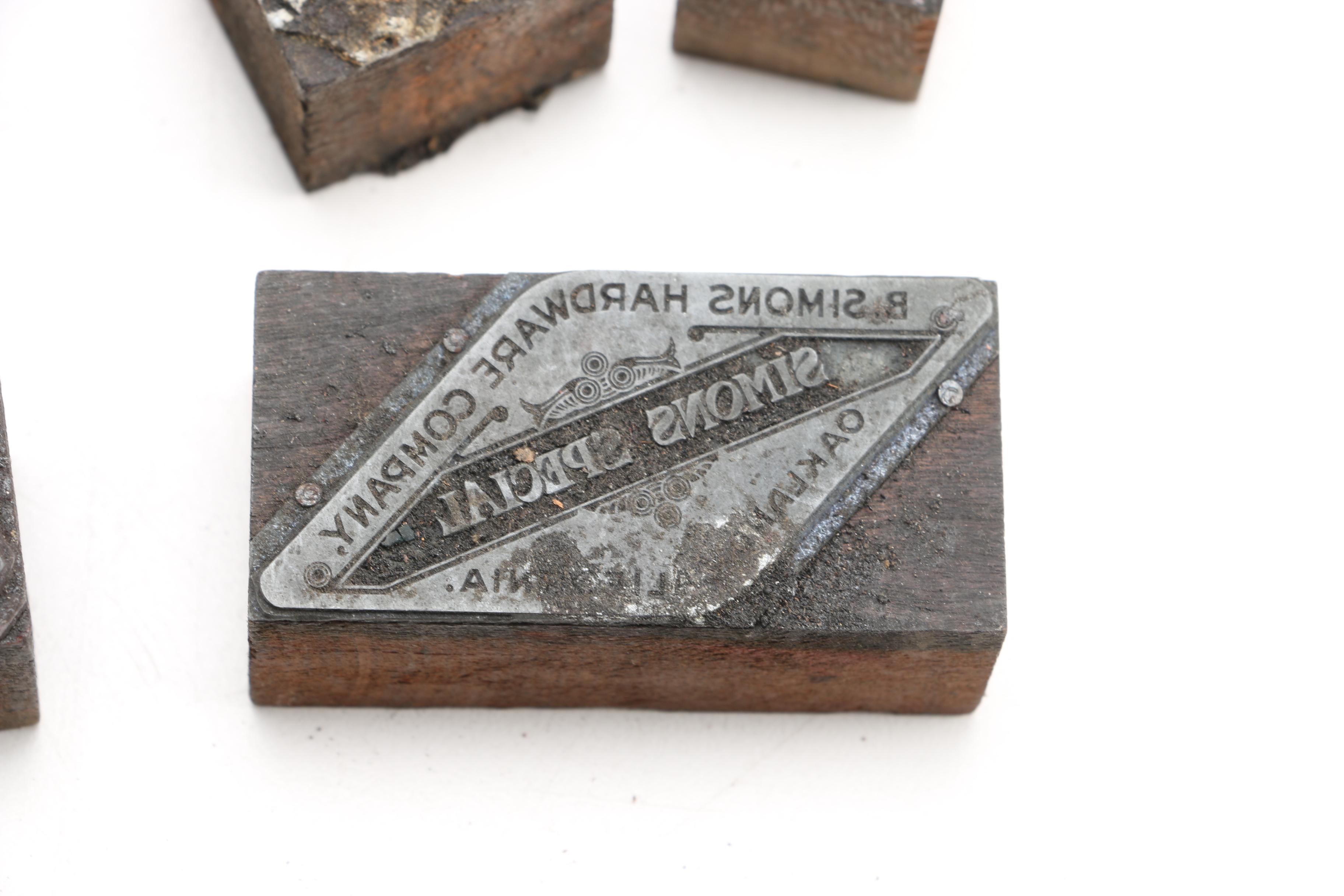 Assorted Commercial Label Print Blocks