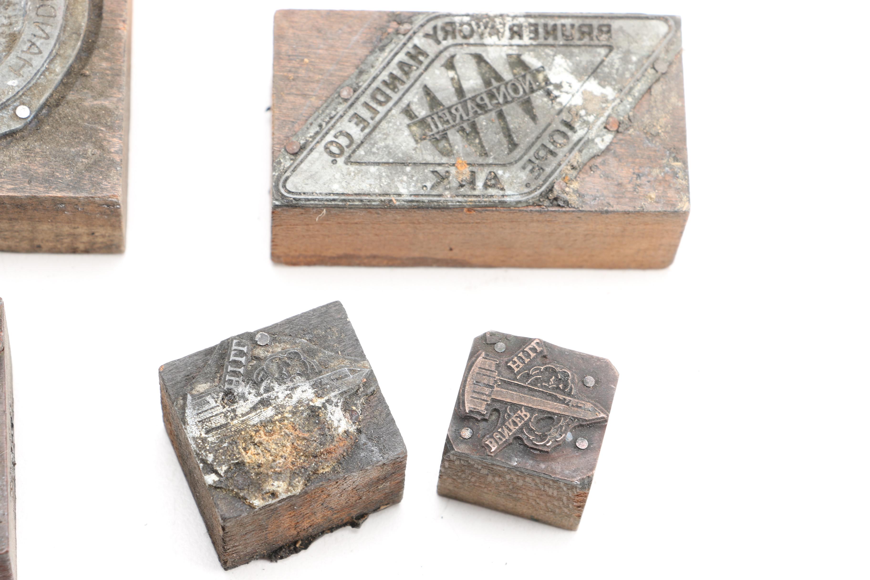 Assorted Commercial Label Print Blocks