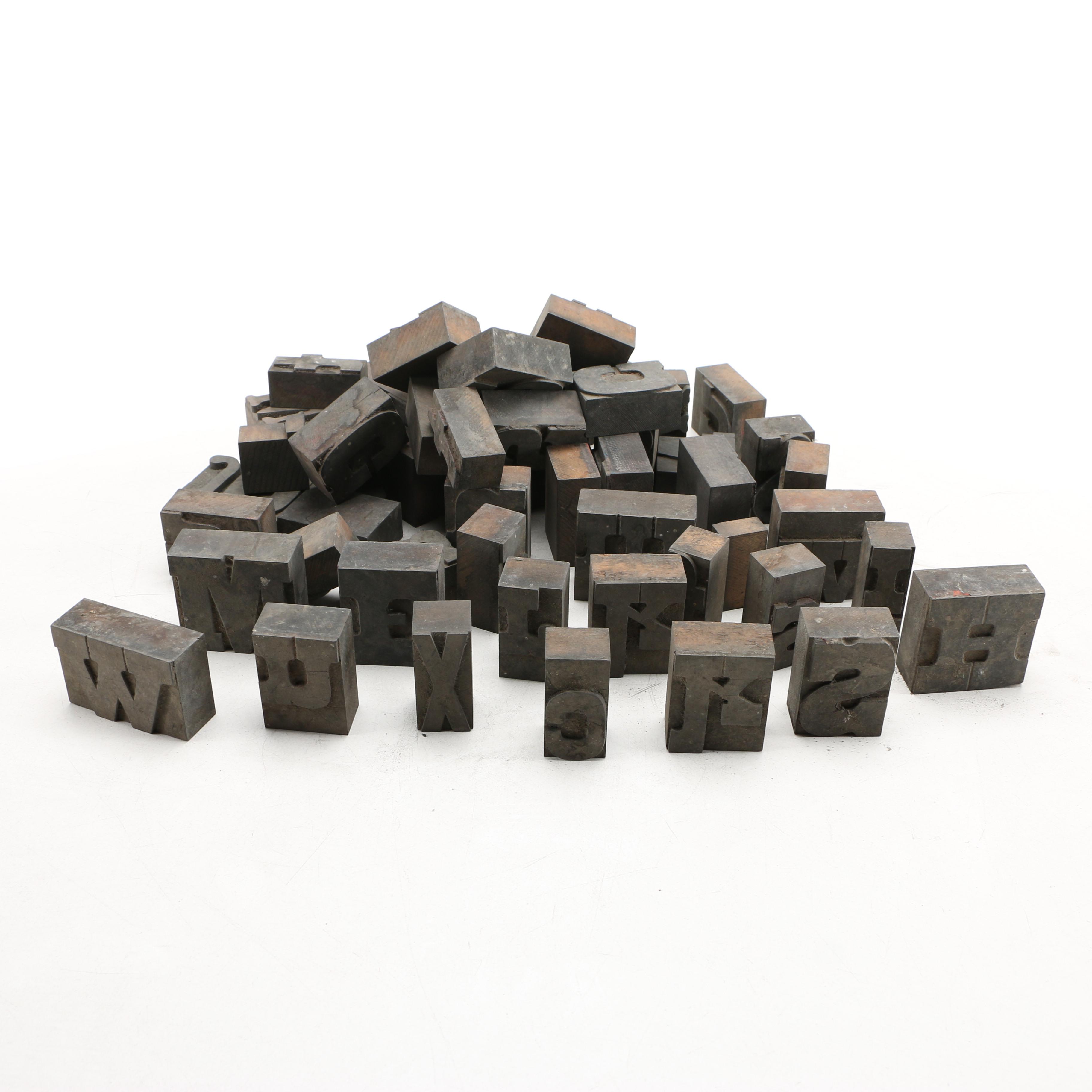 Mixed Font Printing Blocks