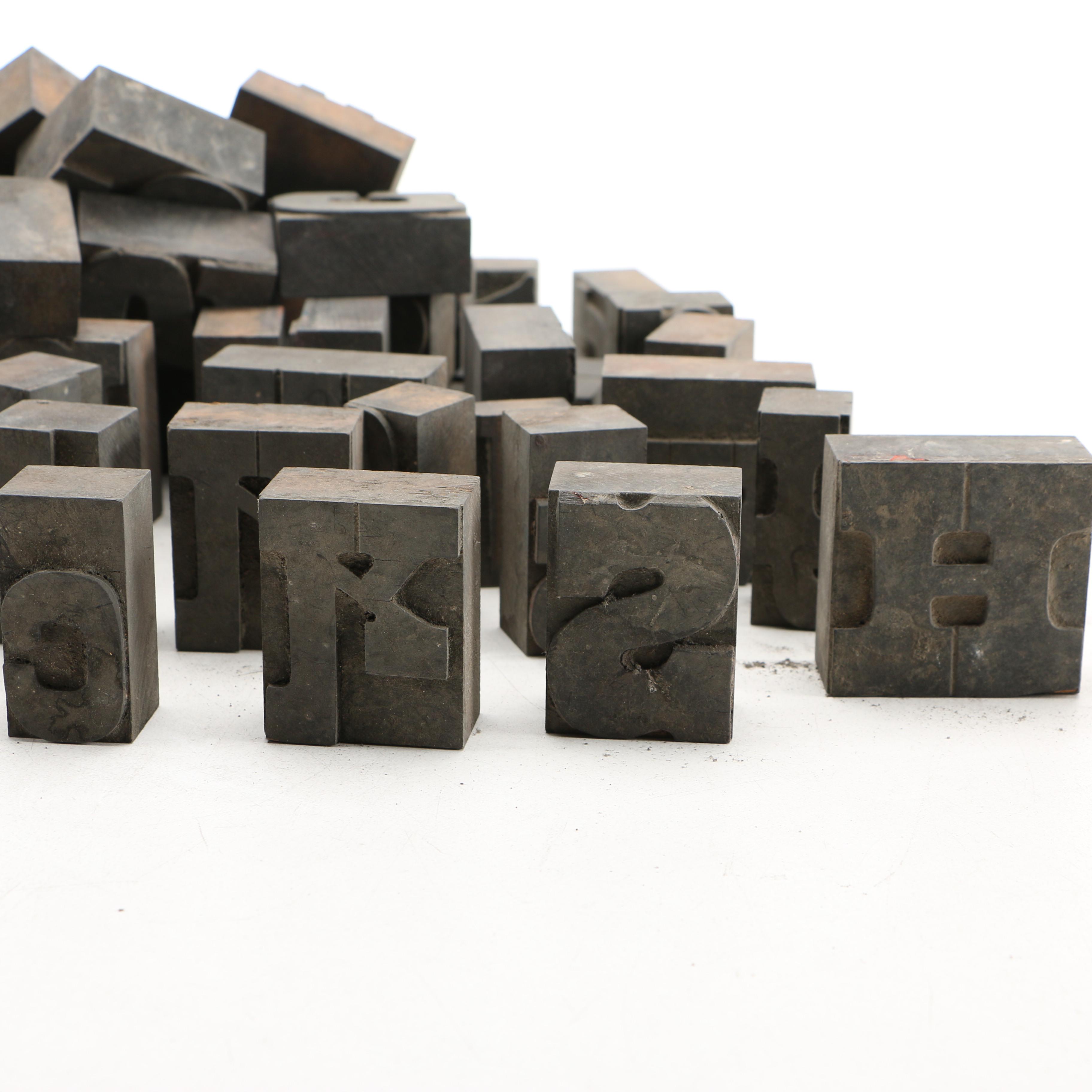 Mixed Font Printing Blocks