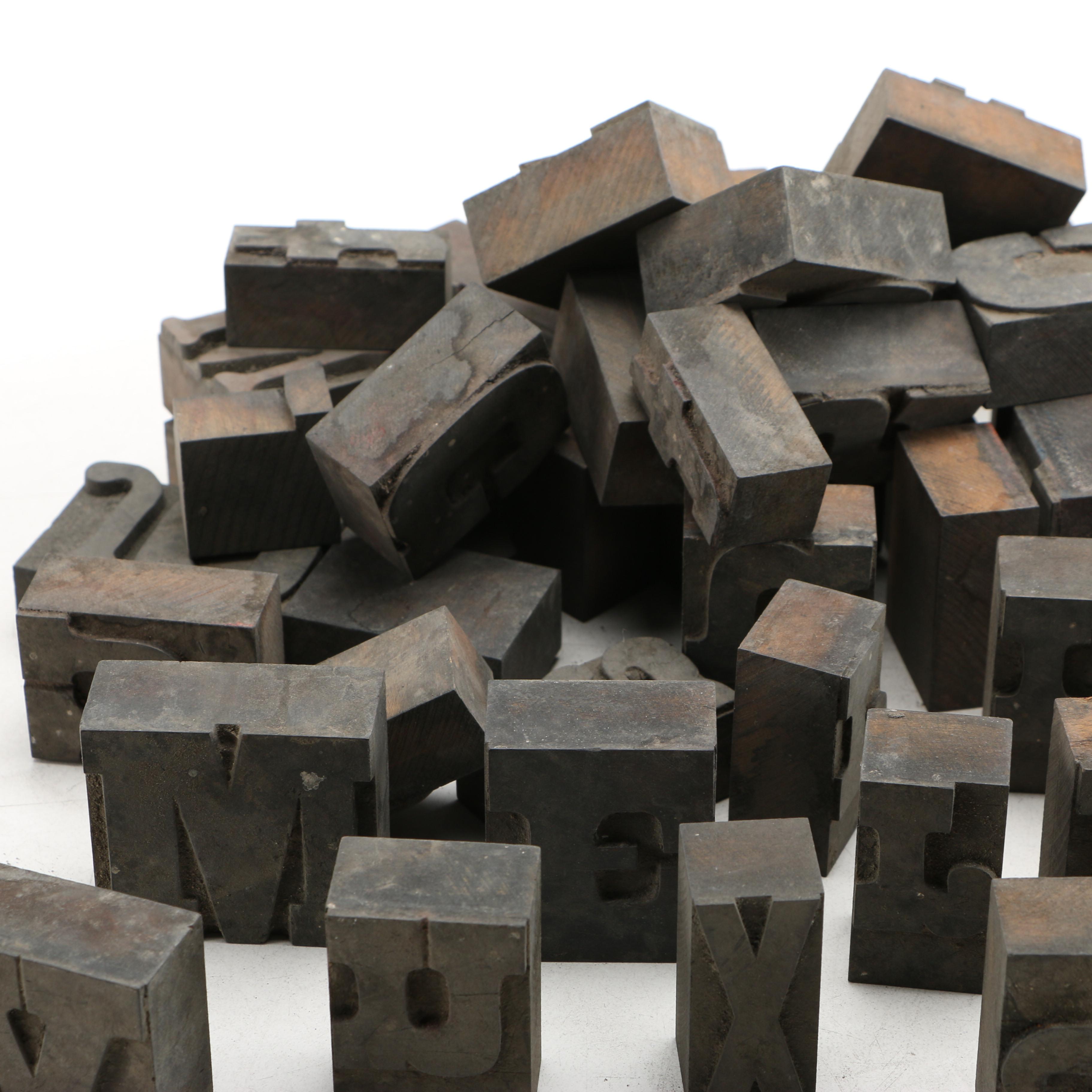 Mixed Font Printing Blocks