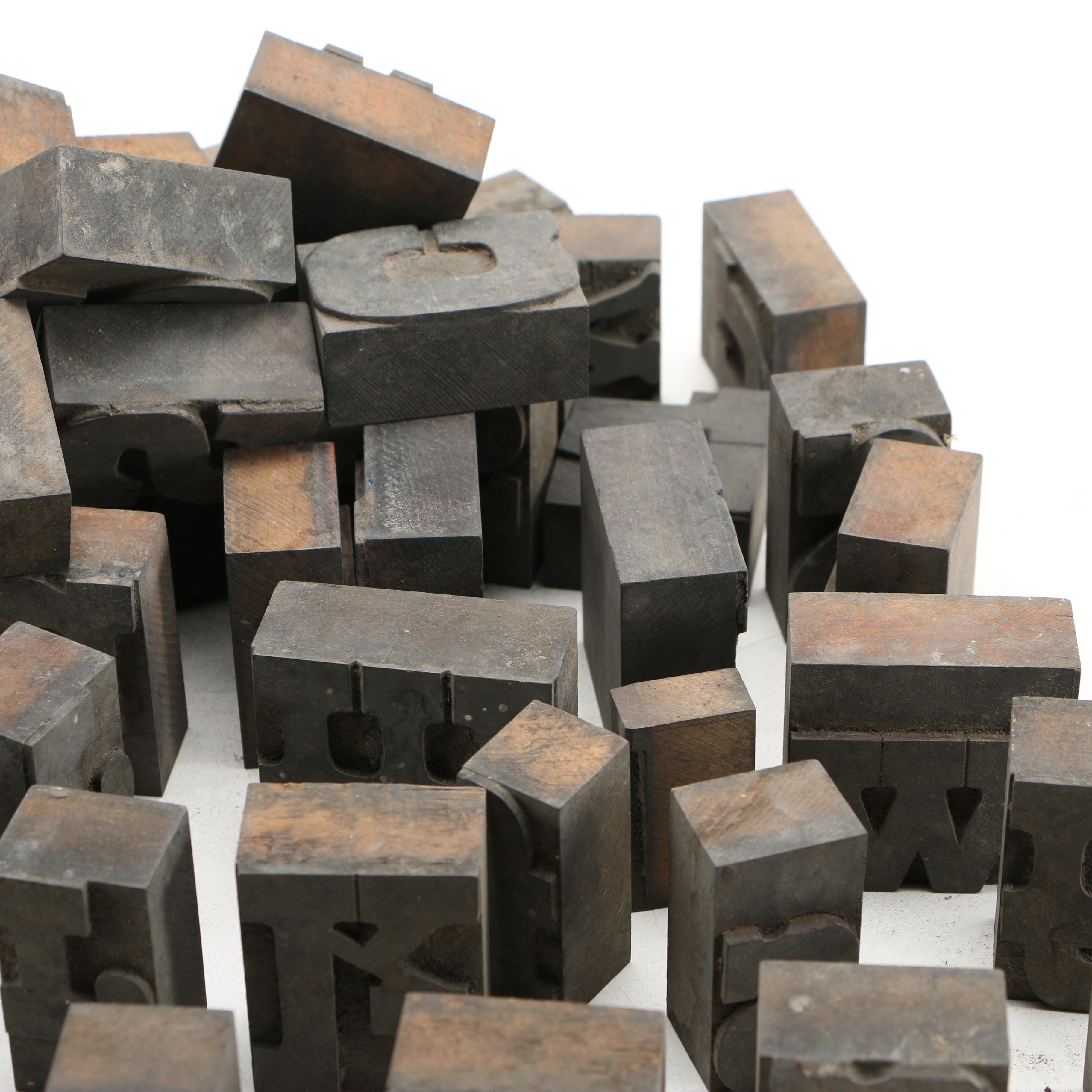 Mixed Font Printing Blocks