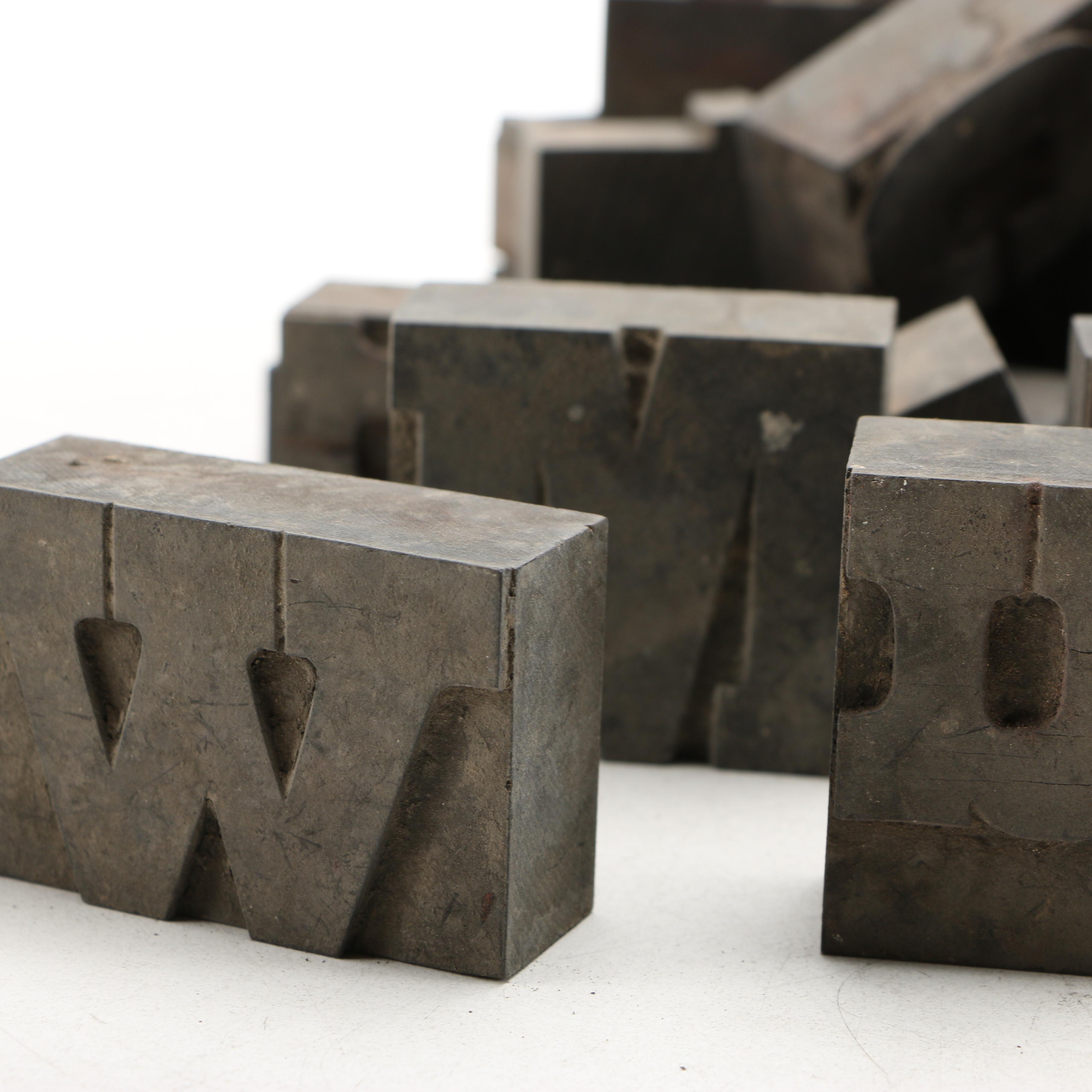 Mixed Font Printing Blocks