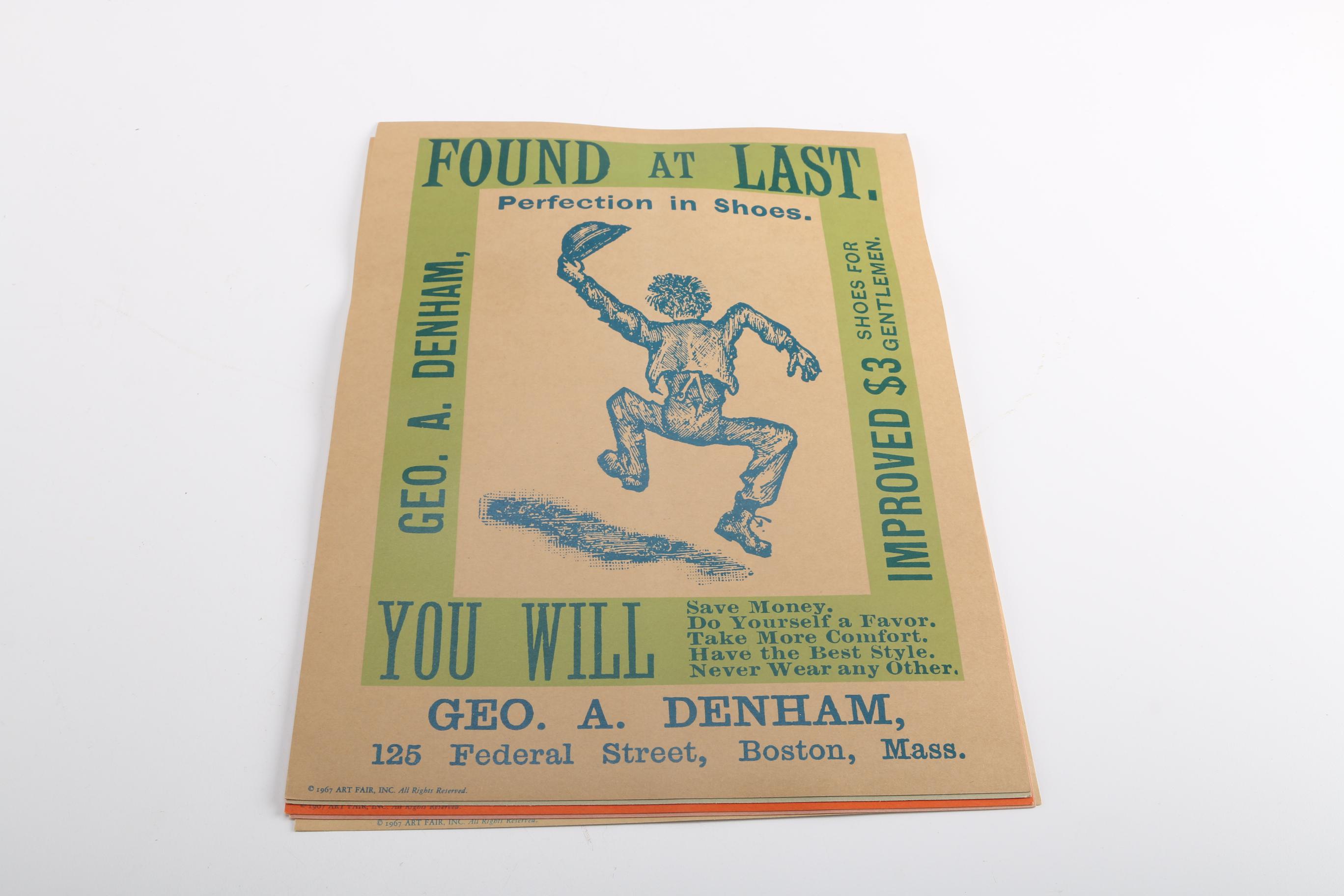 Vintage 1967 "Old Tyme" Trade Posters