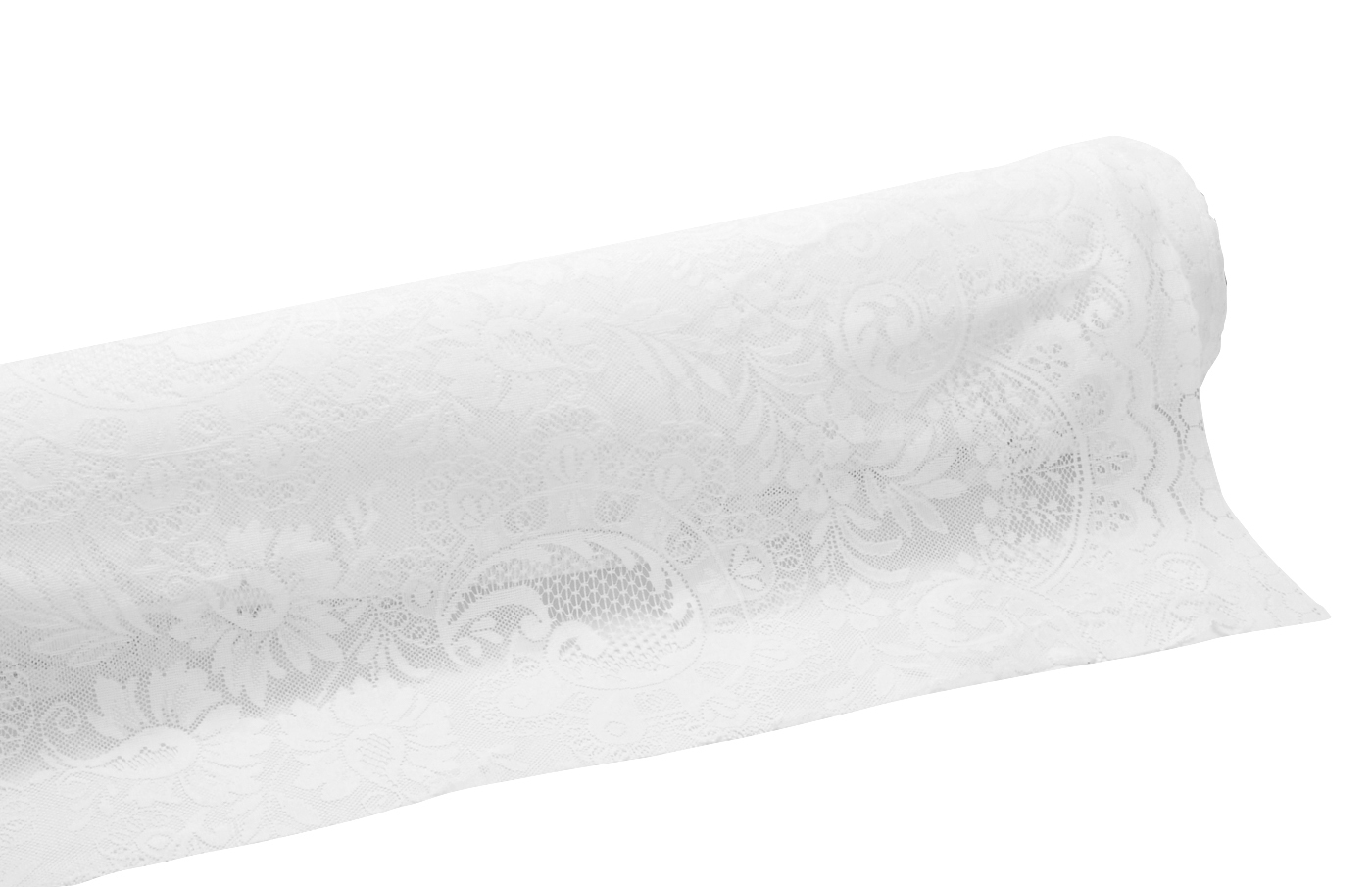 Sheer White Lace Drapery Fabric
