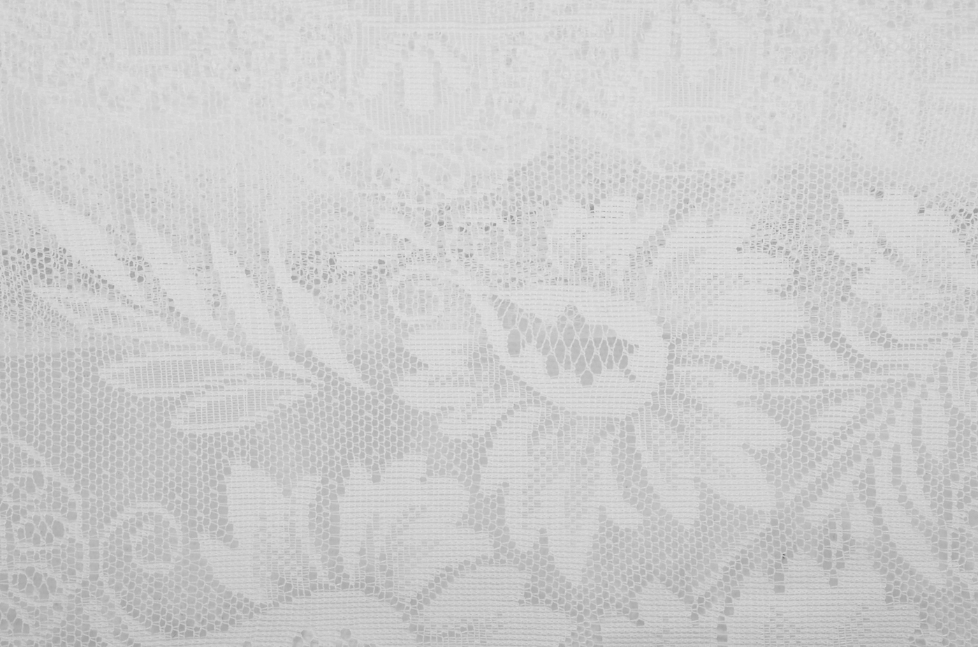 Sheer White Lace Drapery Fabric
