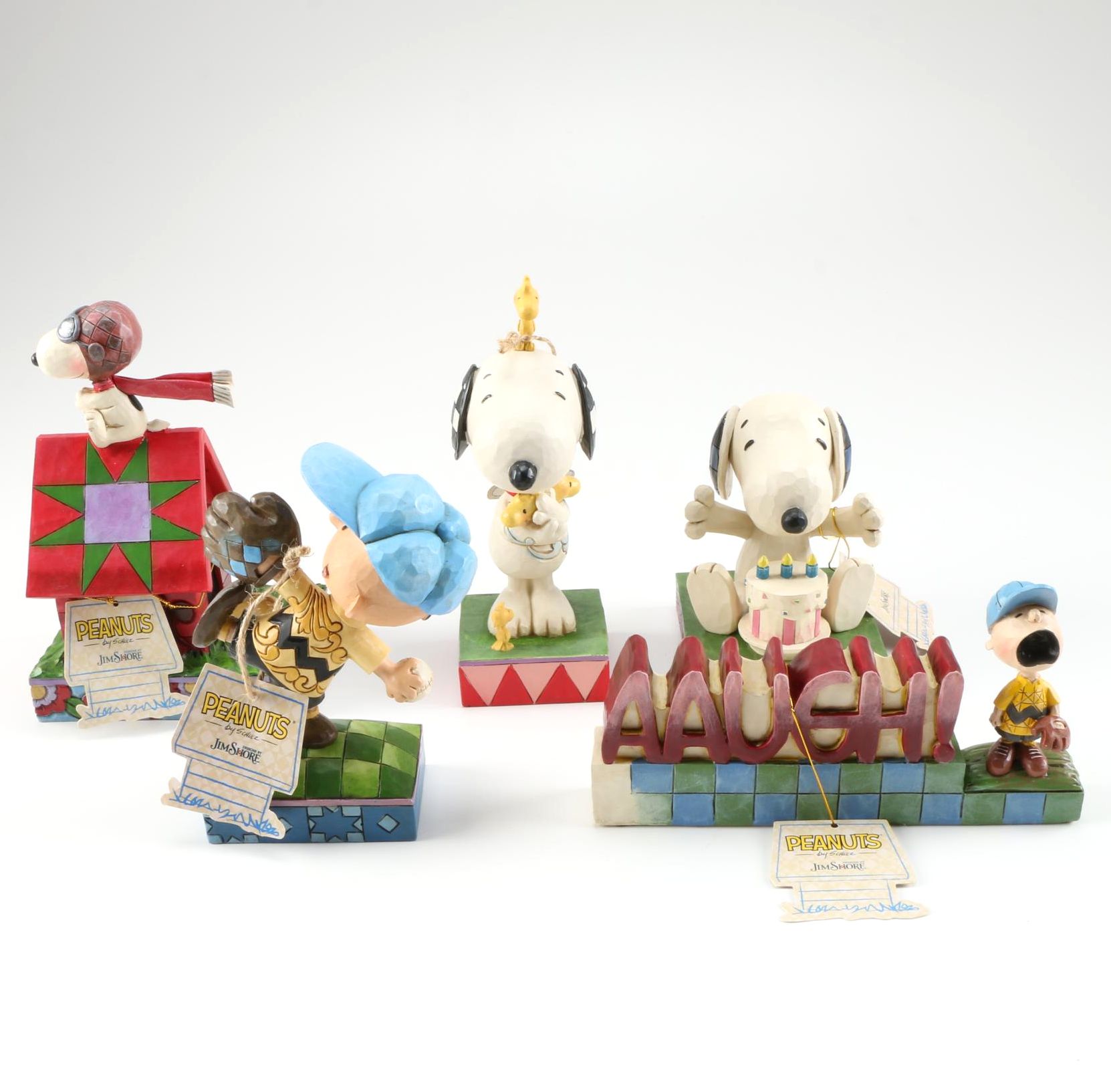 Enesco Jim Shore Peanuts Figurines Including Snoopy