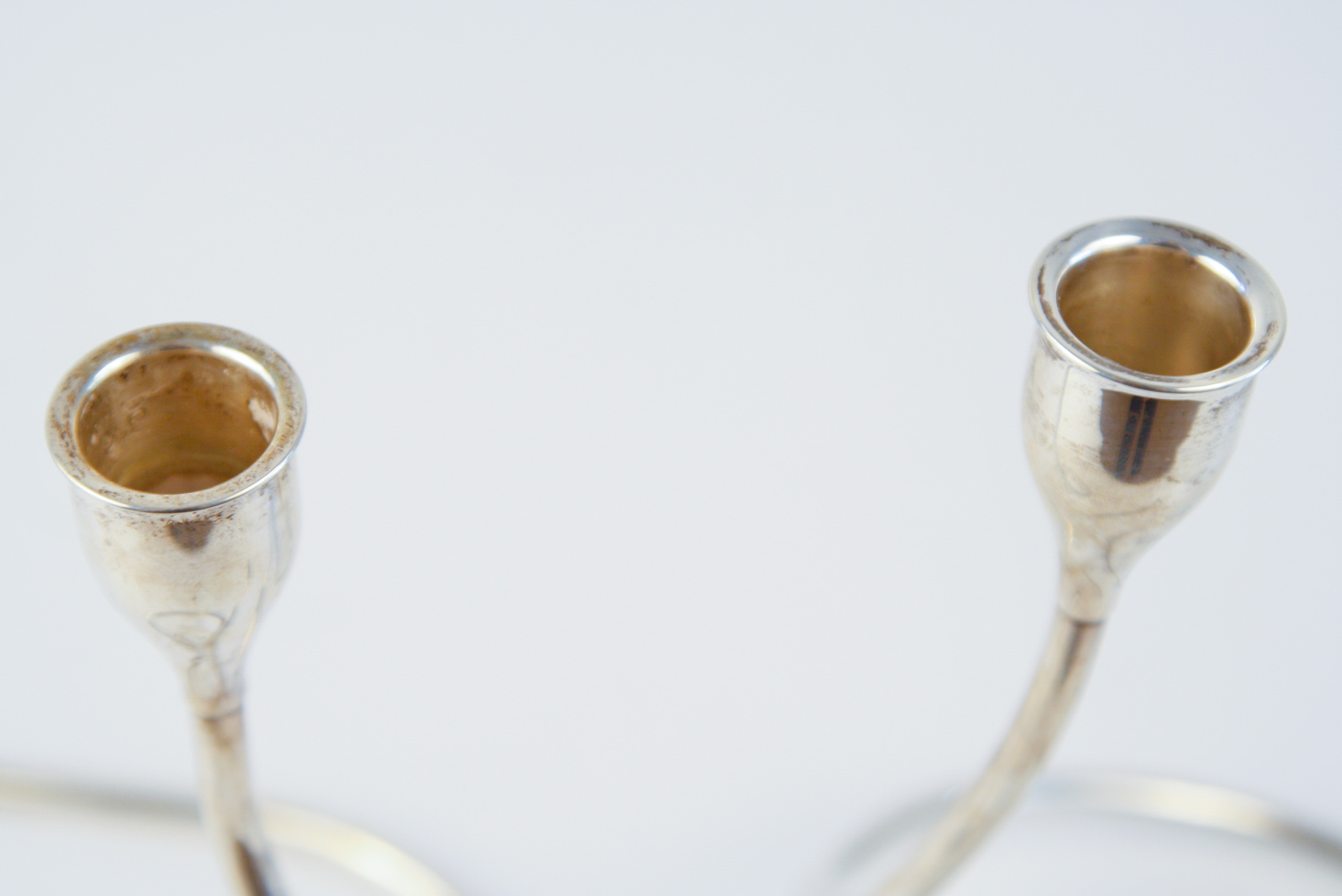 Pair of Mid-Century Towle Weighted Sterling Silver Candleholders