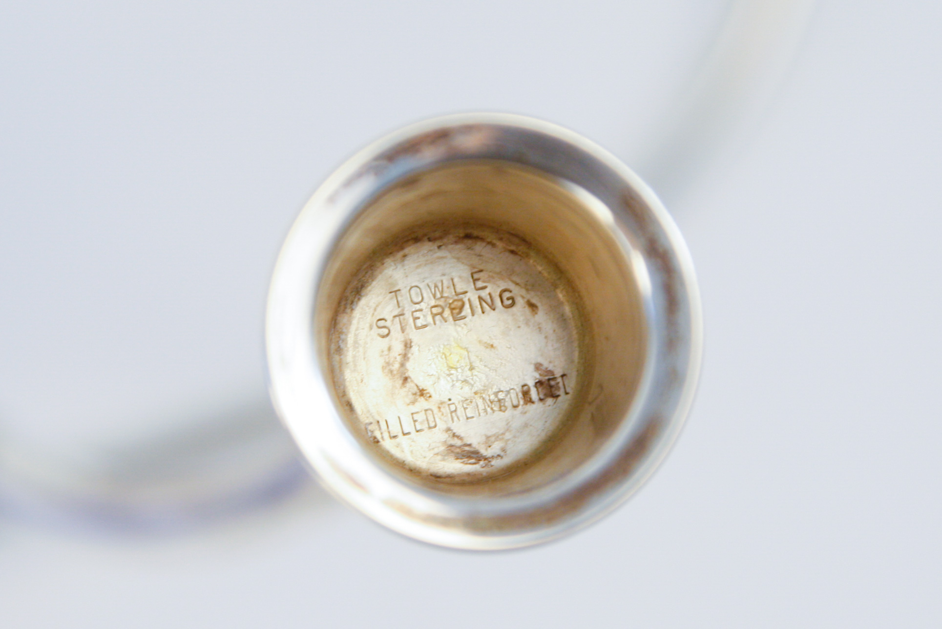 Pair of Mid-Century Towle Weighted Sterling Silver Candleholders