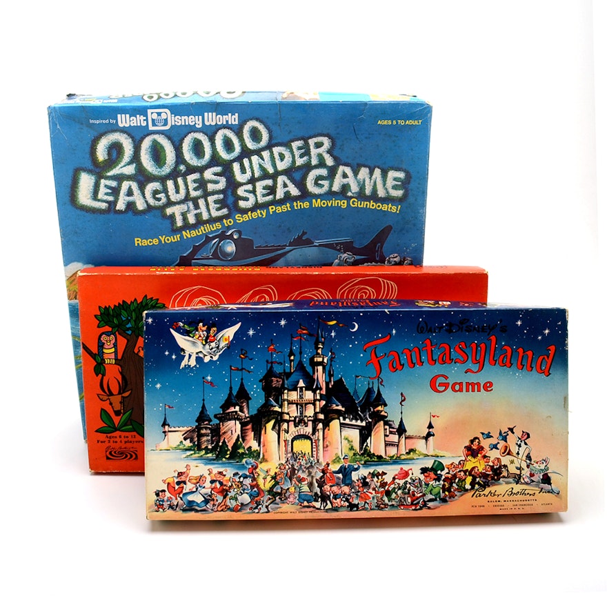1950s–1970s Disney Theme Parks Board Games