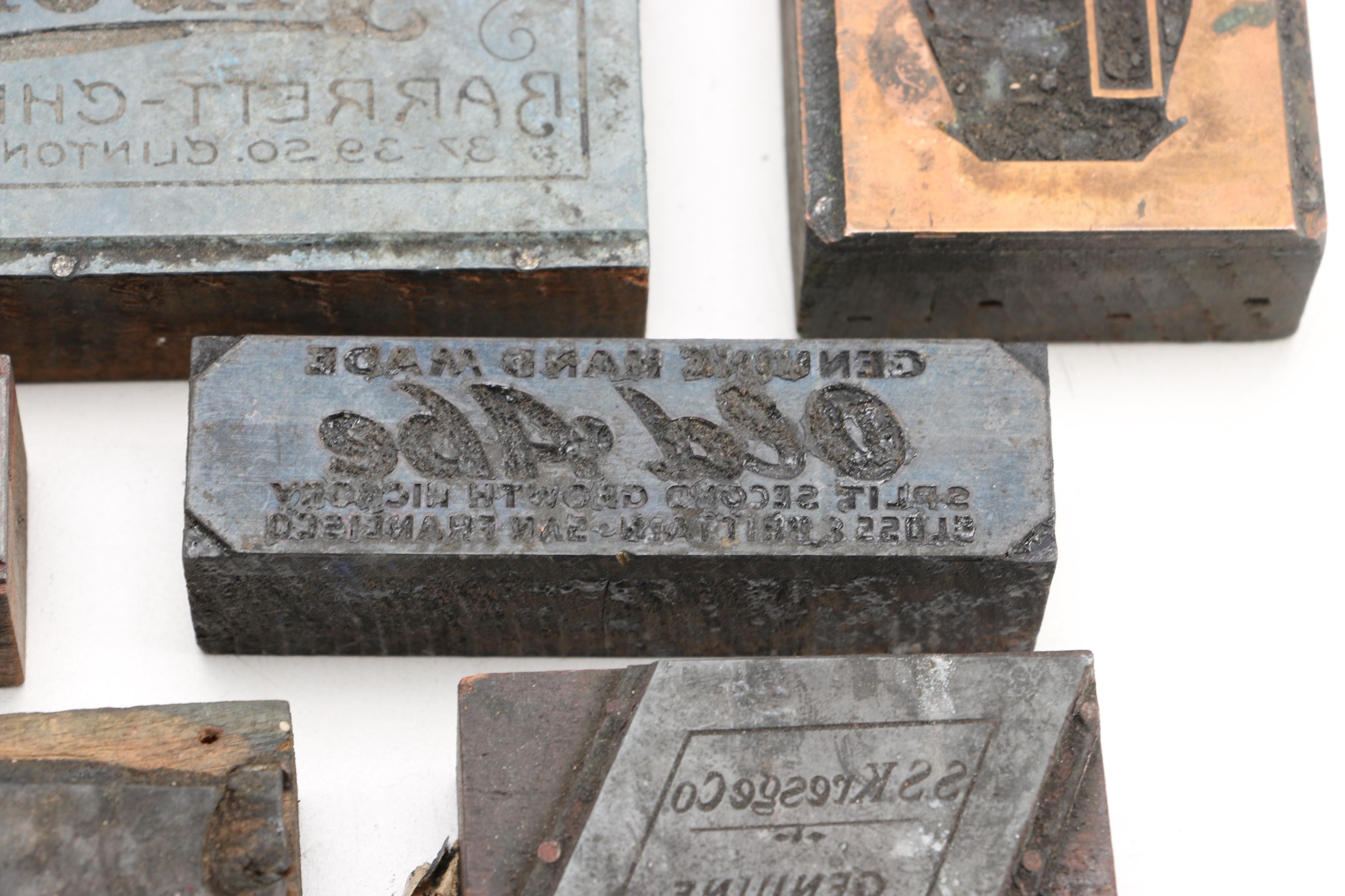 Commercial Label Printing Blocks