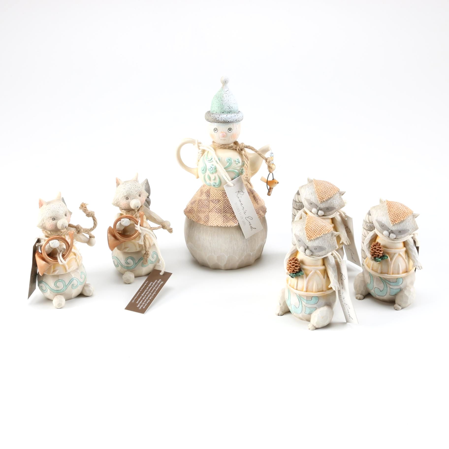 Collection of River's End Figurines by Jim Shore